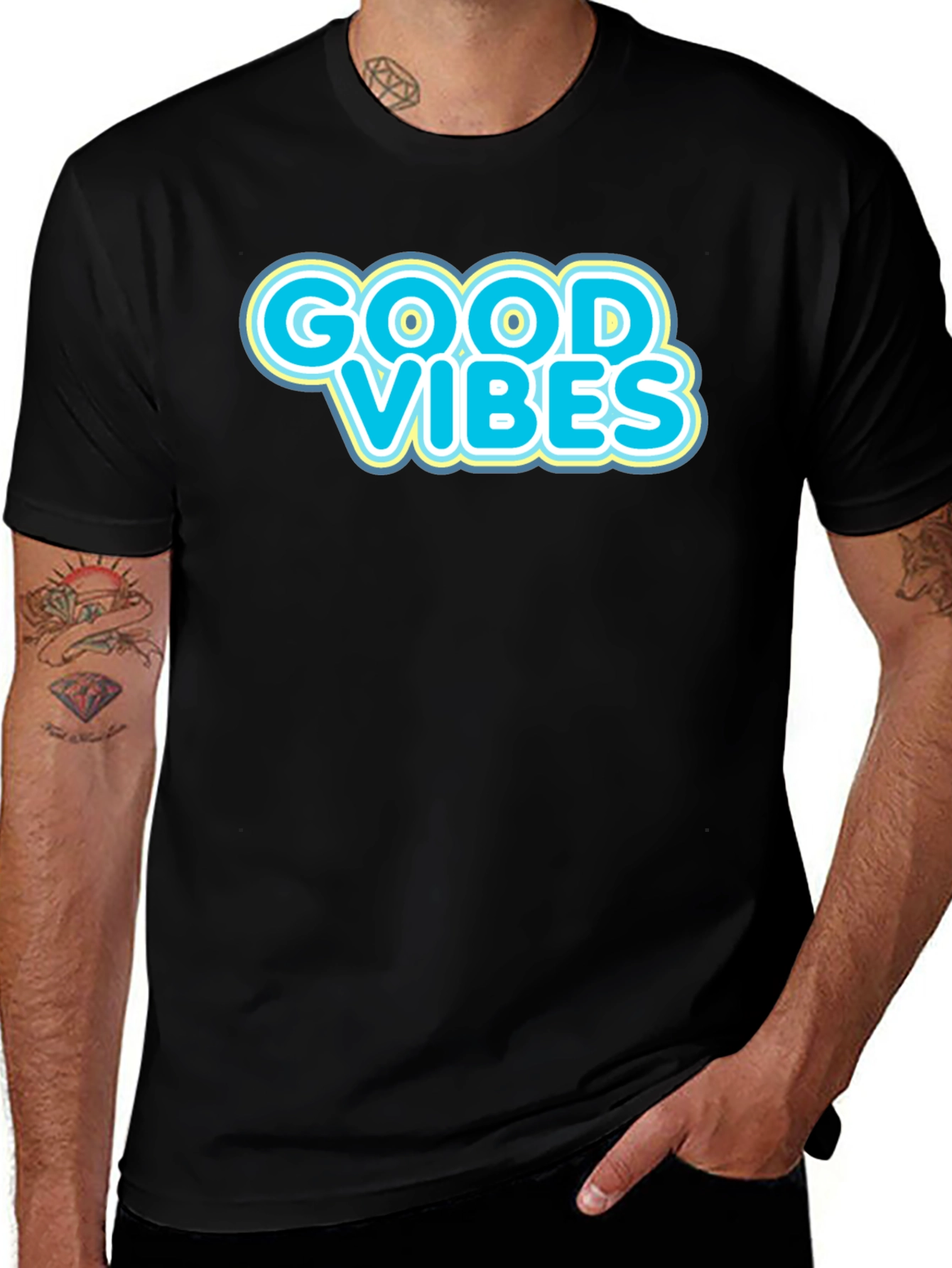 Good Vibes Graphic Tee - Black