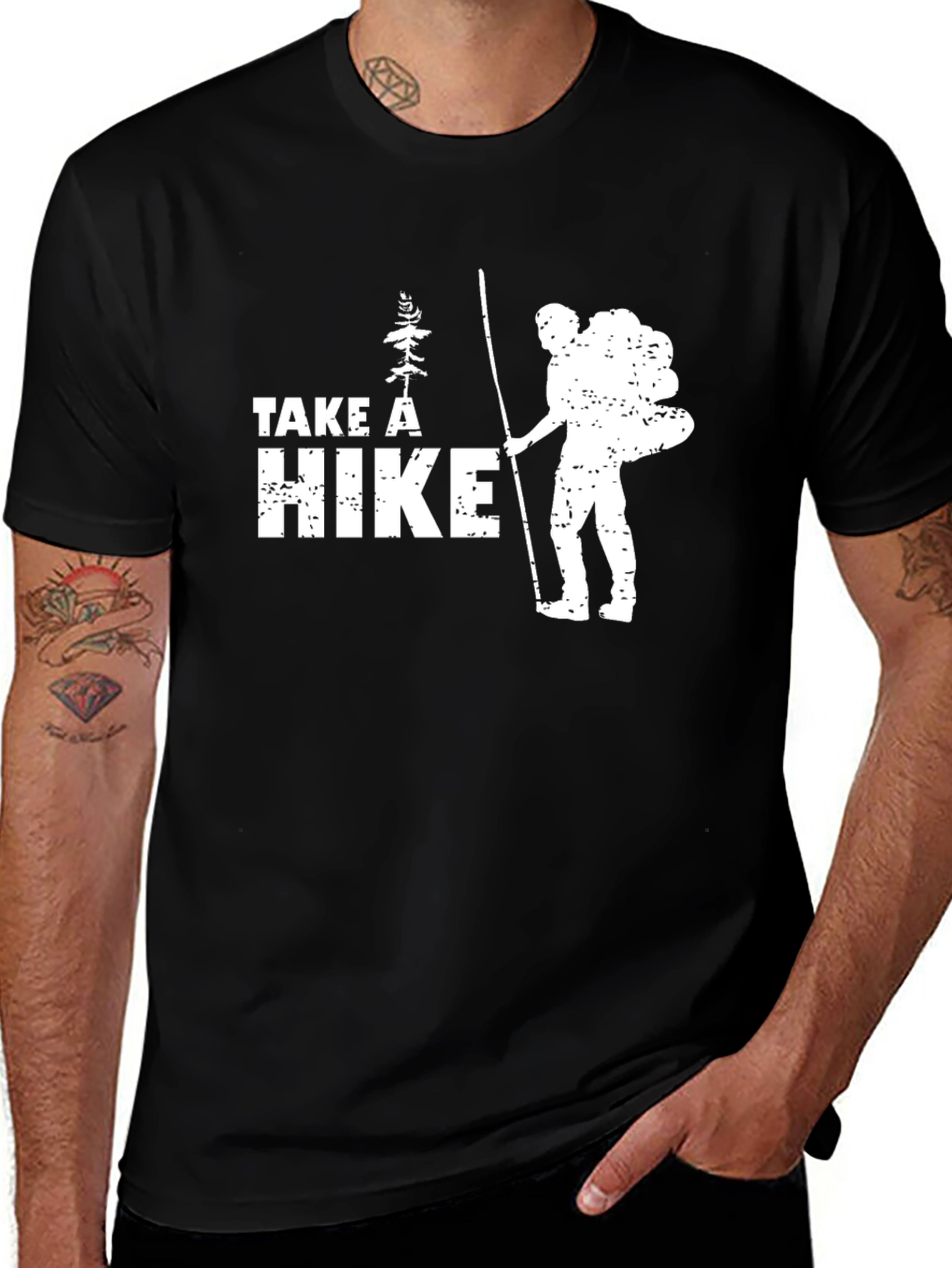 Take a Hike Graphic Tee - Black