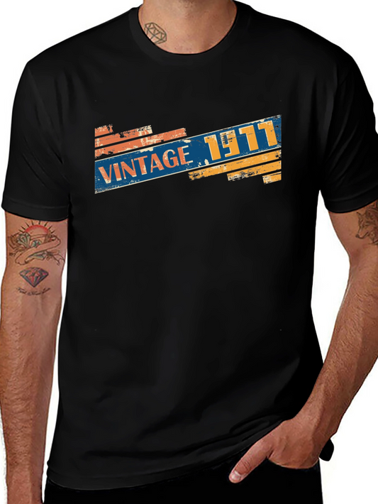 Vintage 1971 Graphic Tee - Retro Style Birthday Shirt