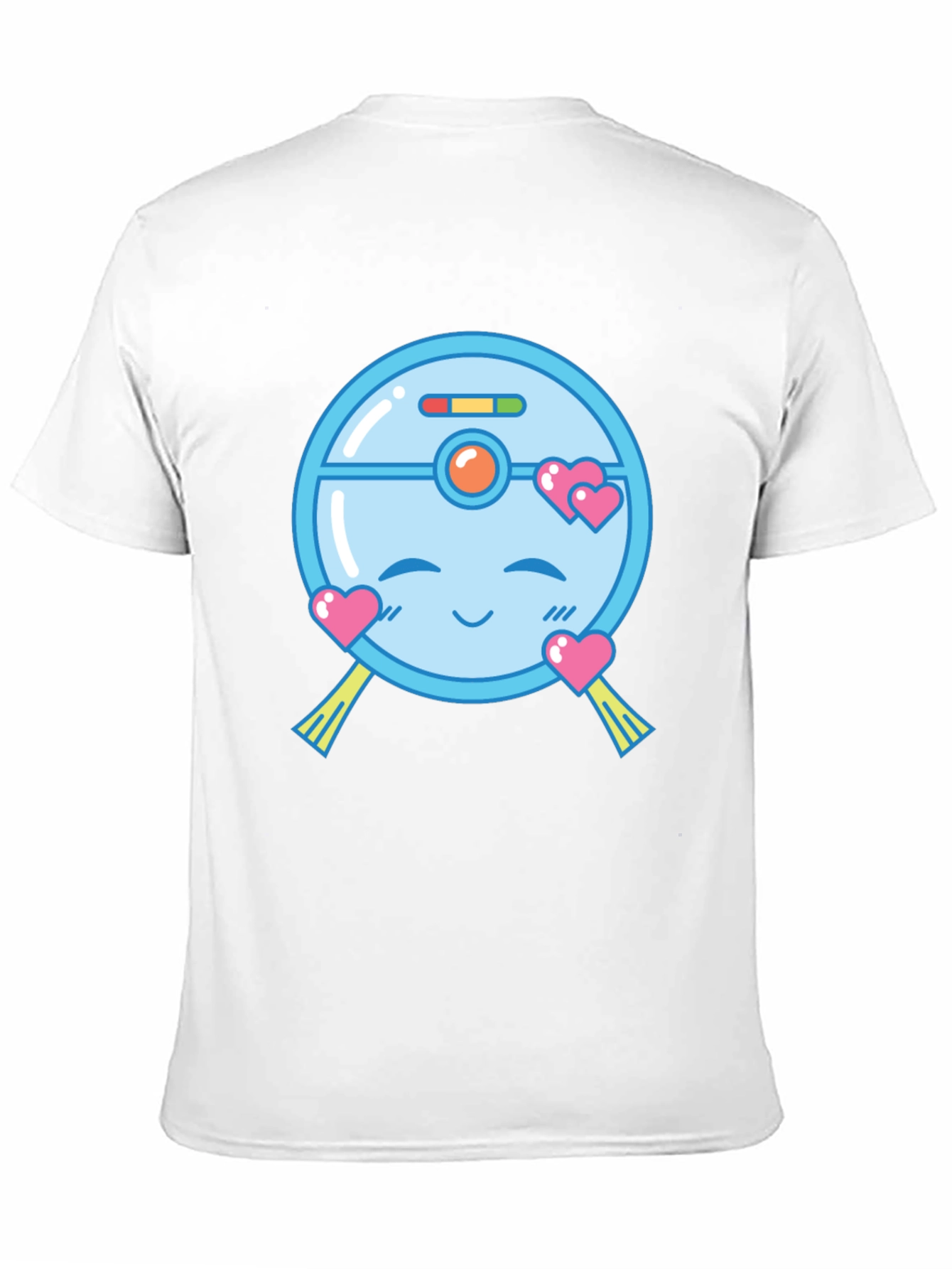 Cute Robot Vacuum Valentines Day T-Shirt
