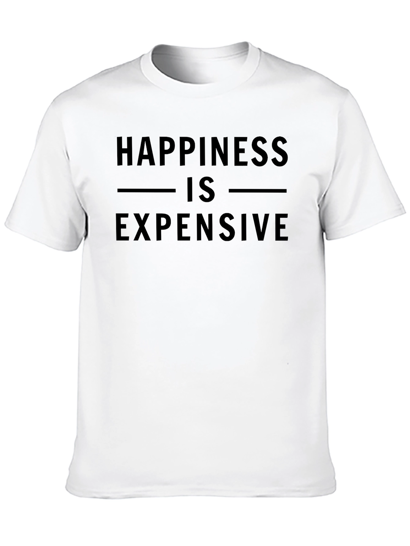 Happiness is Expensive T-Shirt - Mens Black Tee
