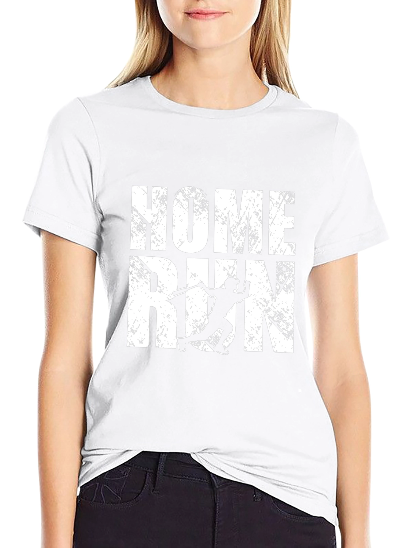 Home Run Baseball Graphic Tee - Black