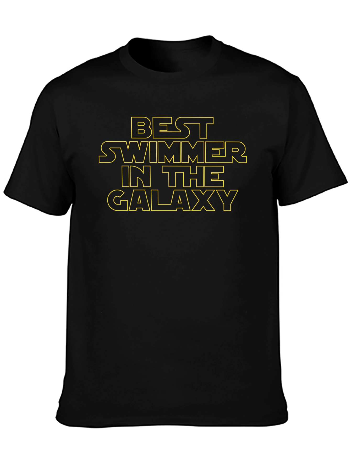 Best Swimmer in the Galaxy Black T-Shirt