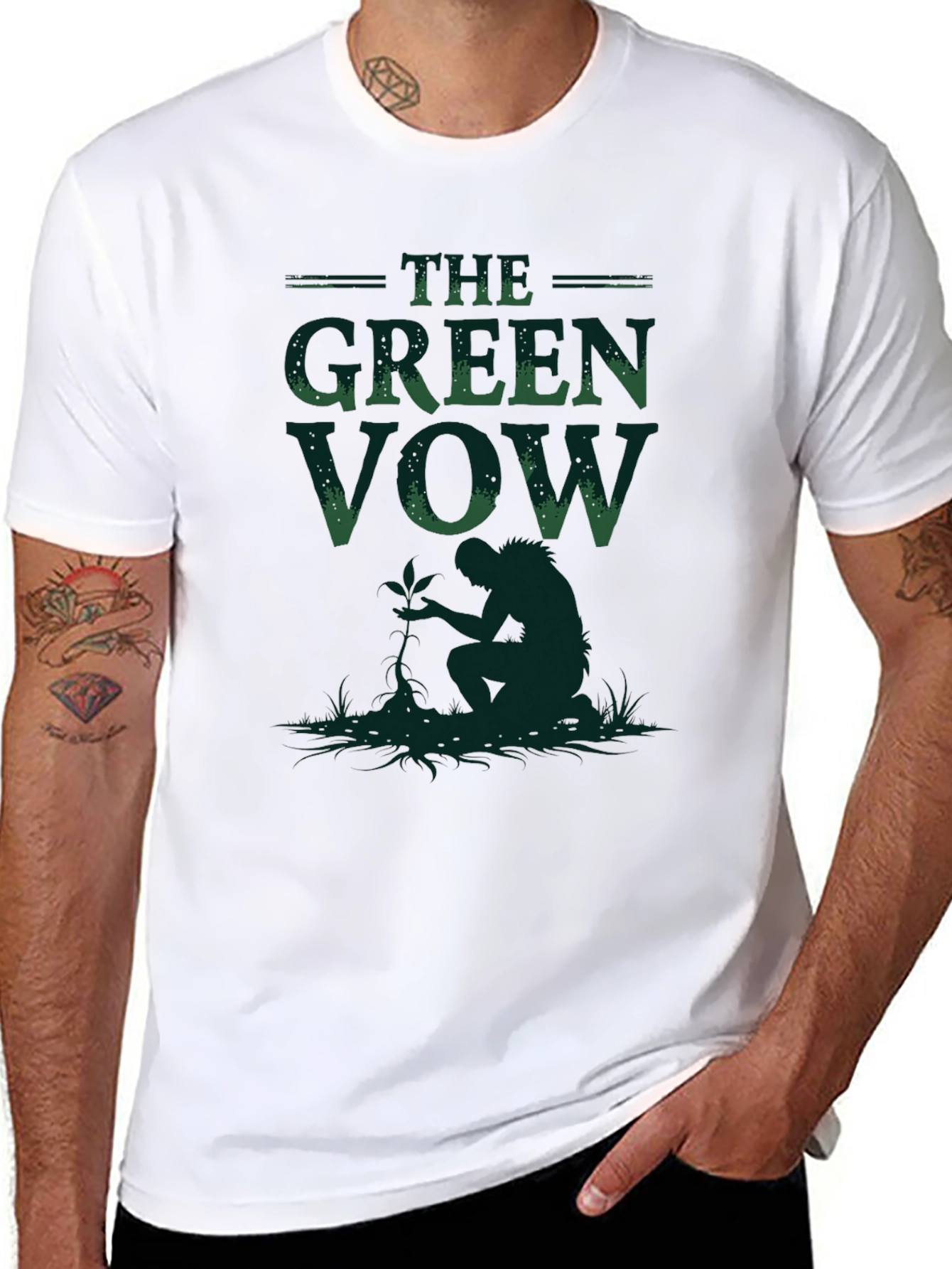 The Green Vow Graphic T-Shirt - Nature Inspired Tee