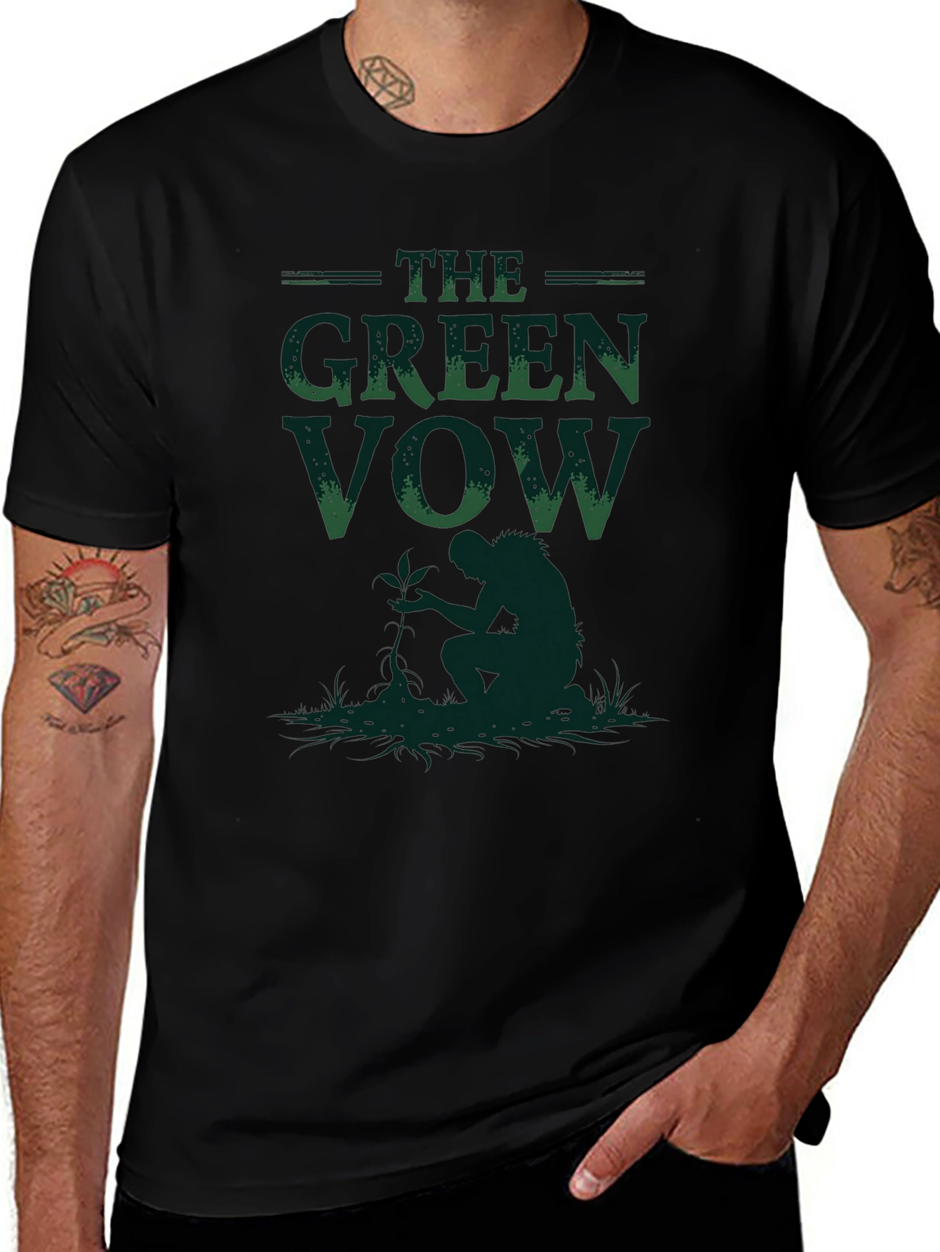 The Green Vow Graphic T-Shirt - Nature Inspired Tee