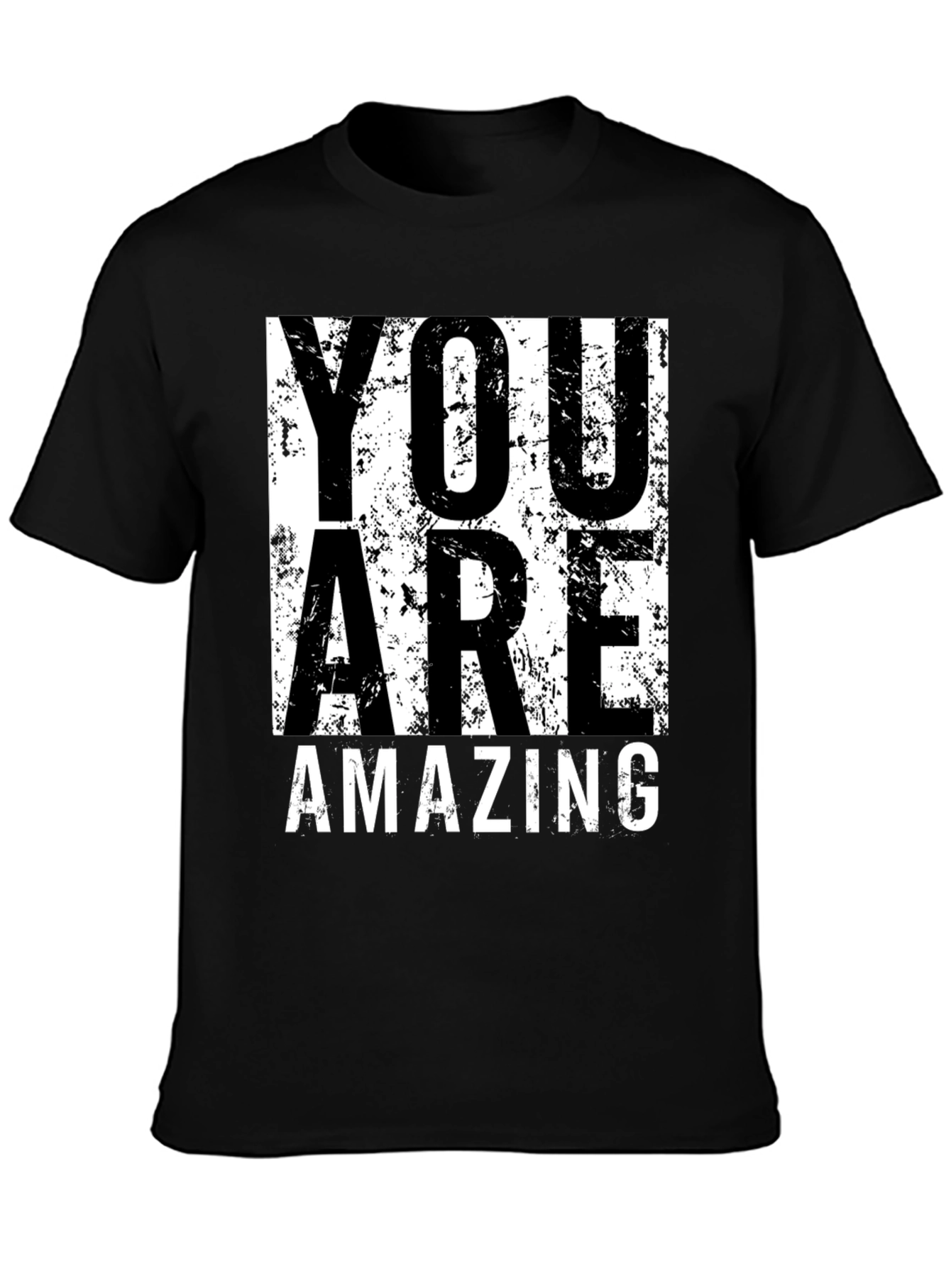 You Are Amazing Graphic Tee - Black Cotton T-Shirt