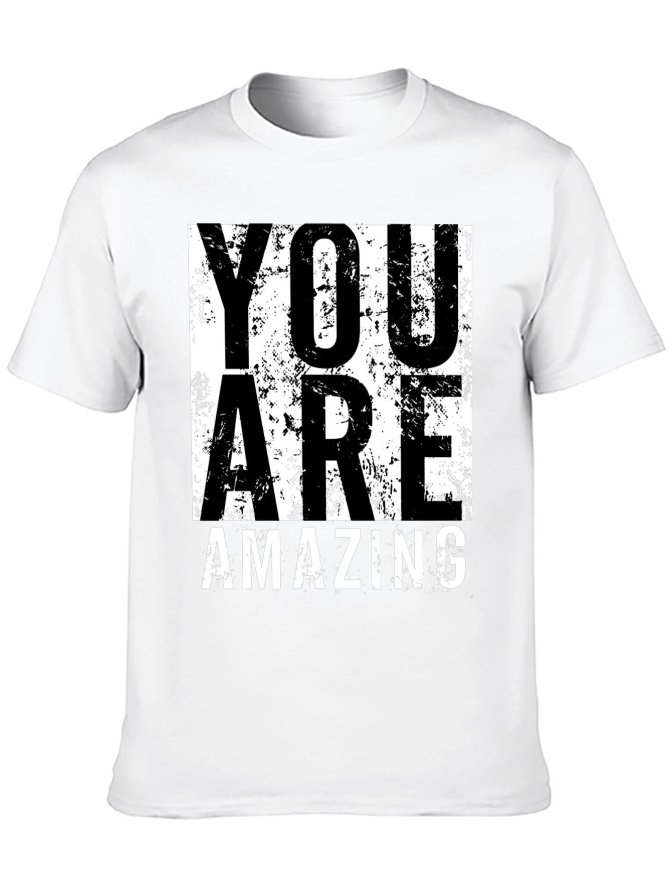 You Are Amazing Graphic Tee - Black Cotton T-Shirt
