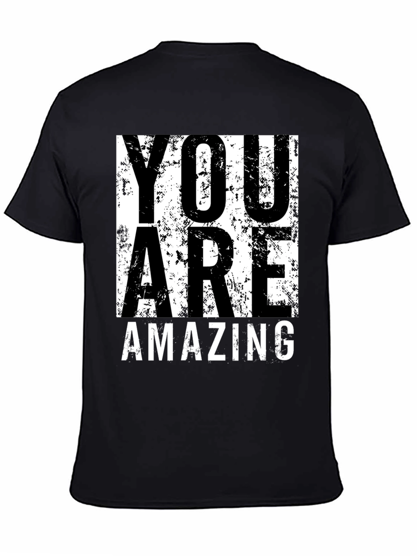 You Are Amazing Graphic Tee - Black Cotton T-Shirt