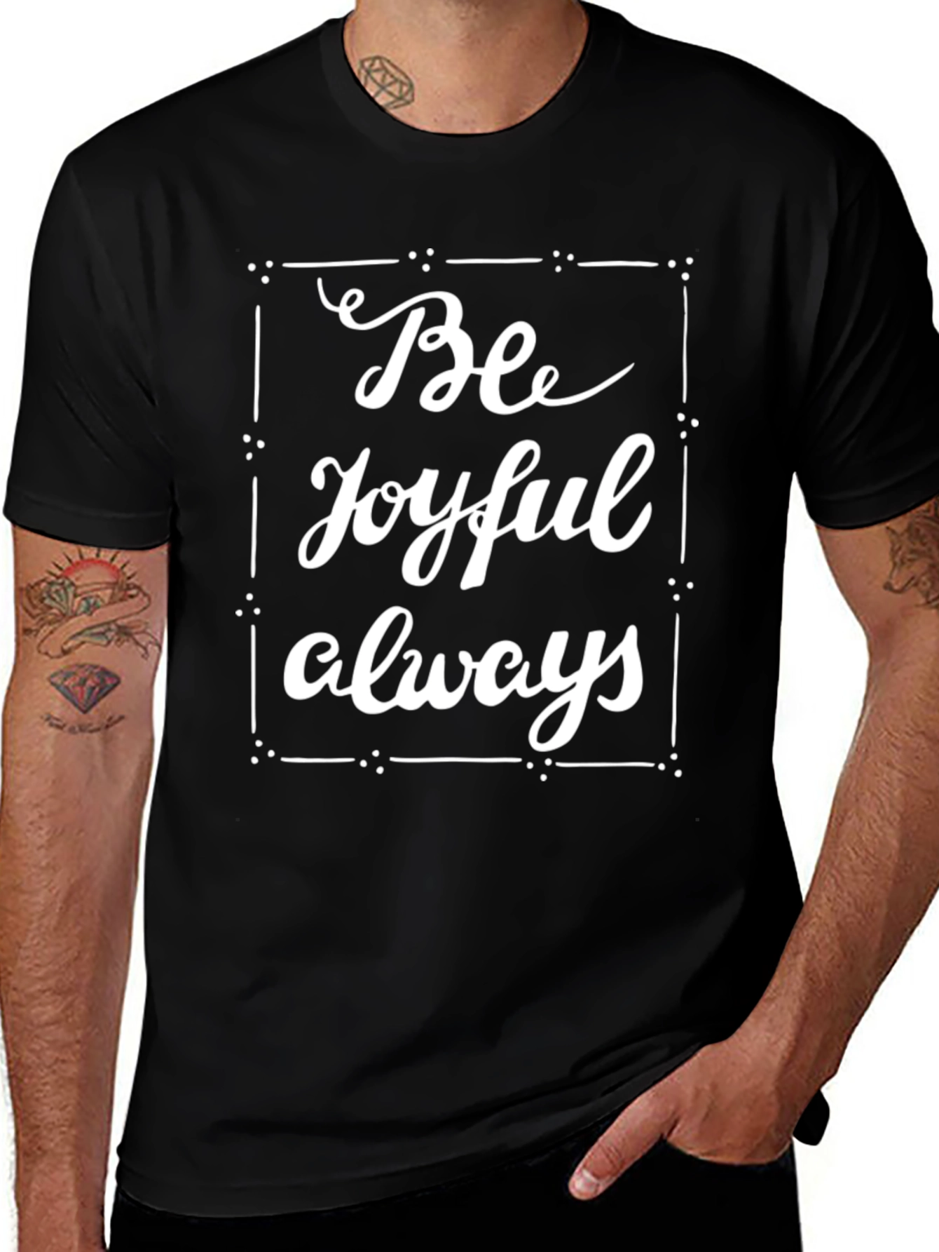 Be Joyful Always Graphic Tee - Stylish Comfort