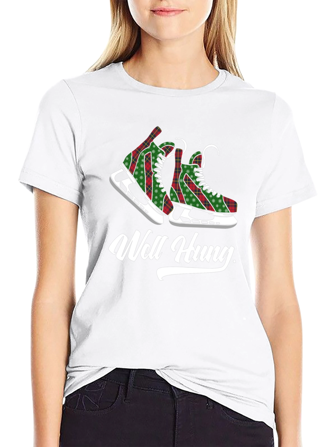 Well Hung Hockey Skates T-Shirt