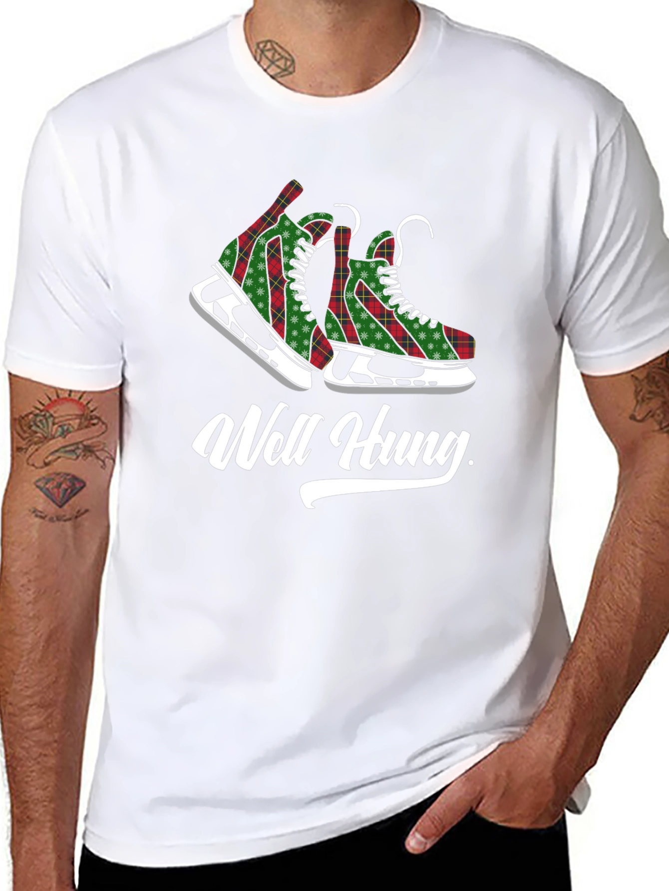 Well Hung Hockey Skates T-Shirt