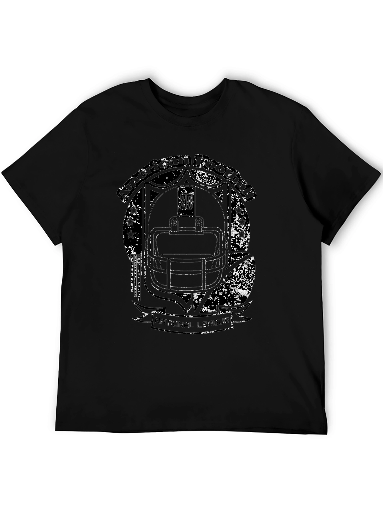 Distressed Football Helmet Graphic Tee