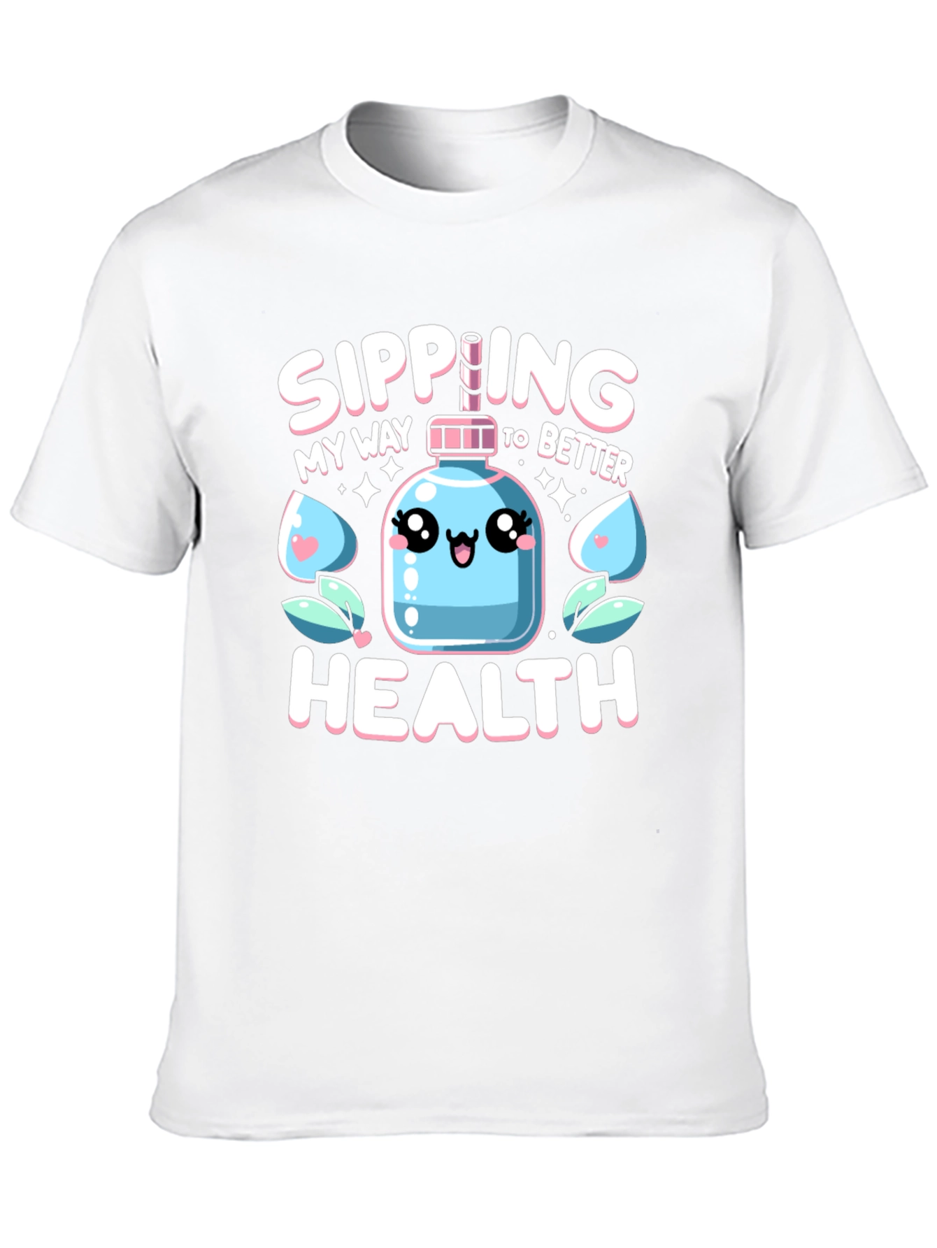 Sipping My Way To Better Health Black T-Shirt