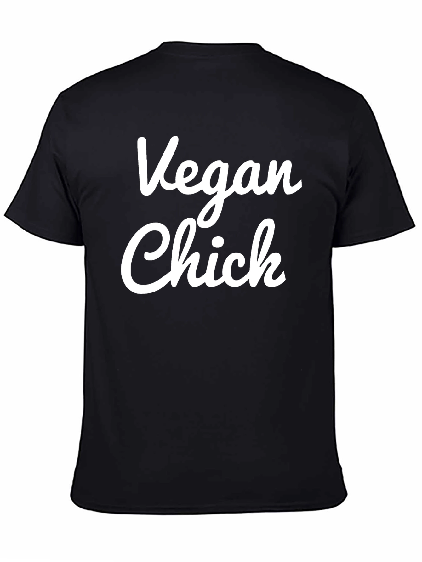 Vegan Chick Black T-Shirt - Animal Lover Tee