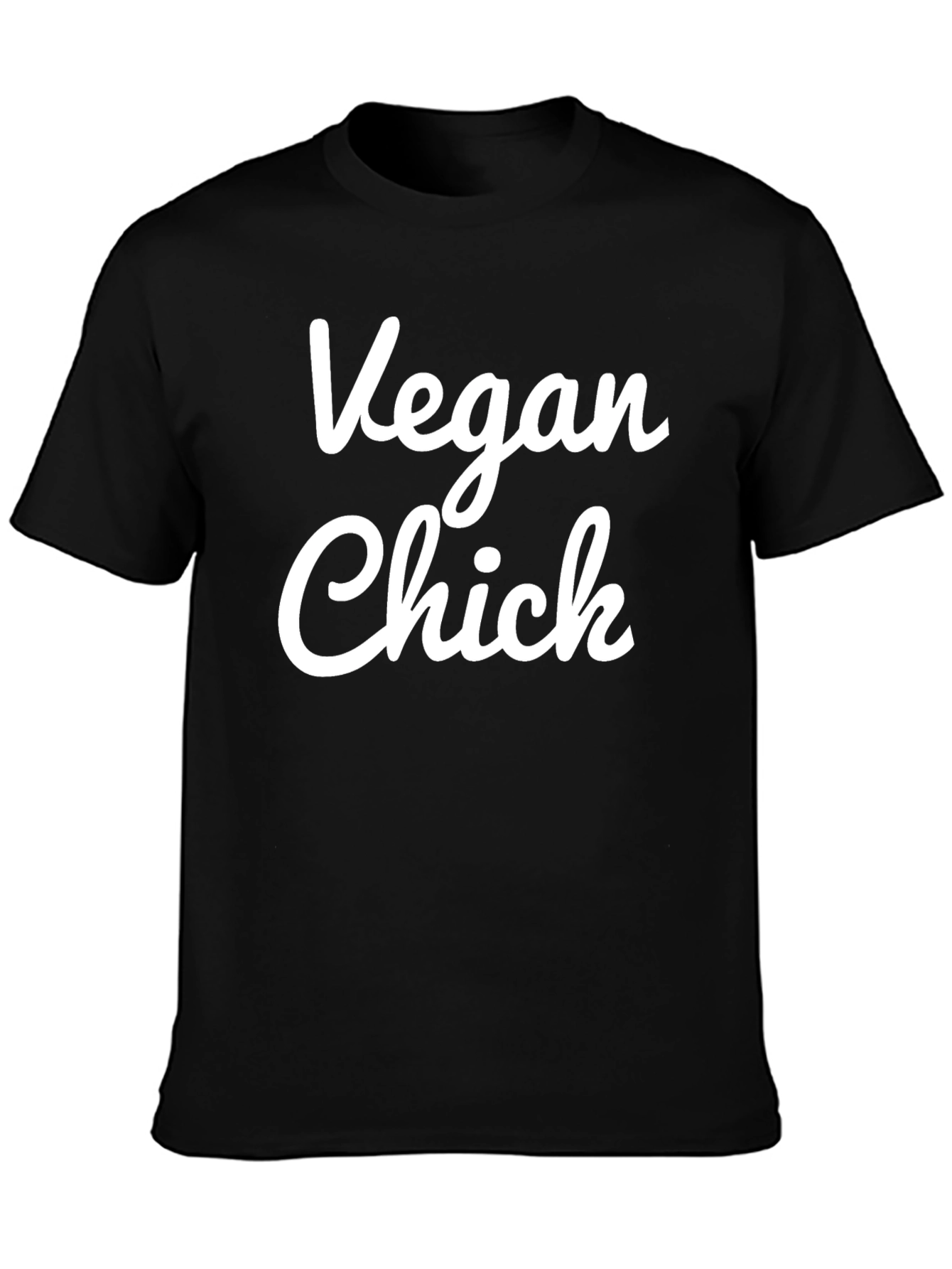 Vegan Chick Black T-Shirt - Animal Lover Tee