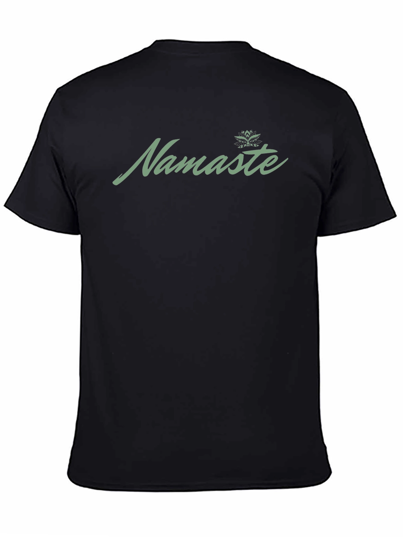 Namaste Graphic Print Black T-Shirt