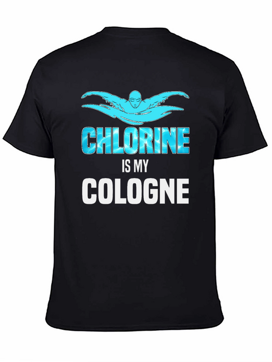 Chlorine is My Cologne Swimmer Black T-Shirt