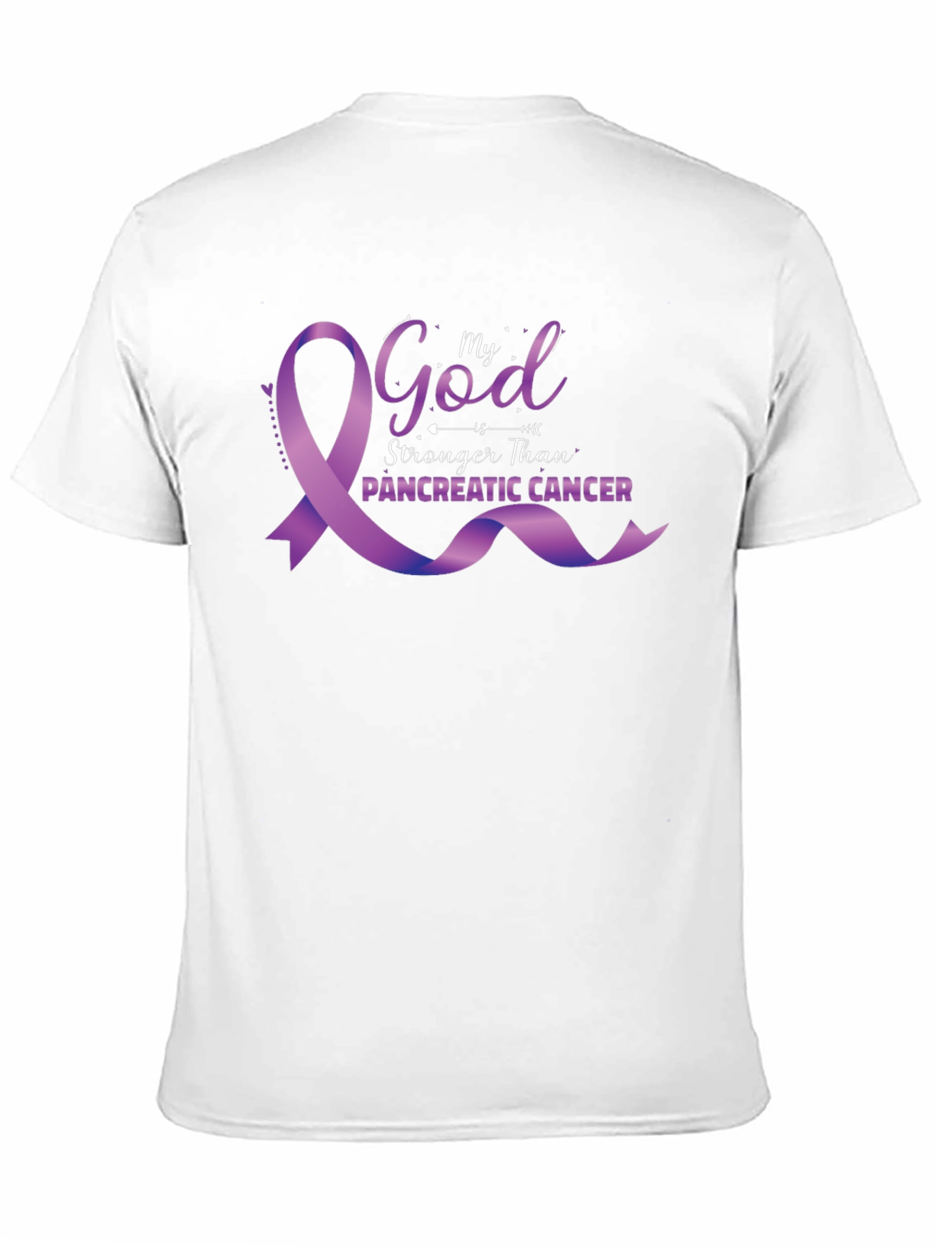 My God Stronger Pancreatic Cancer T-Shirt