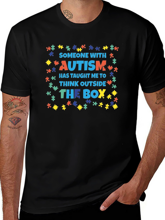 Autism Awareness T-Shirt - Think Outside The Box