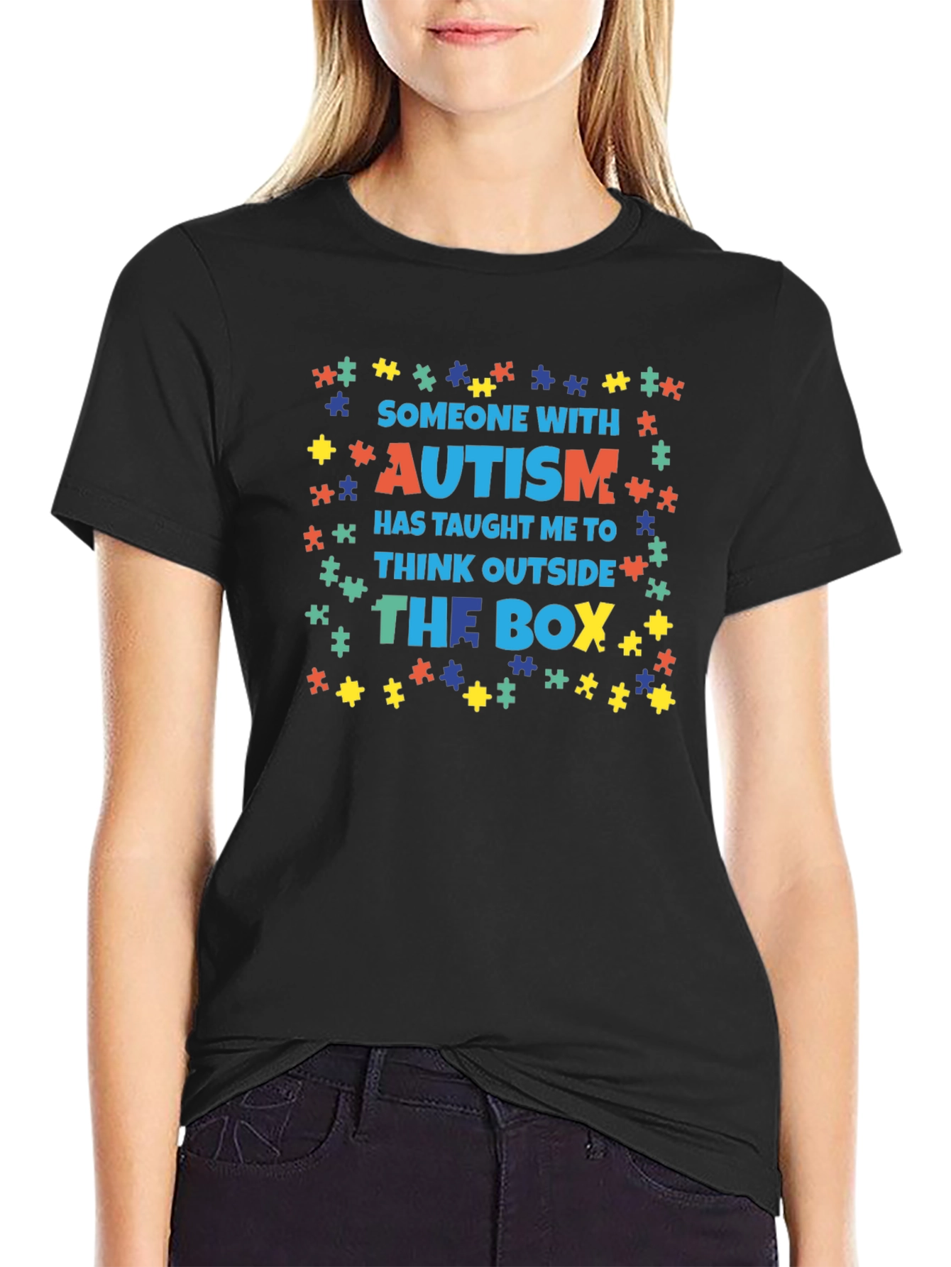 Autism Awareness T-Shirt - Think Outside The Box