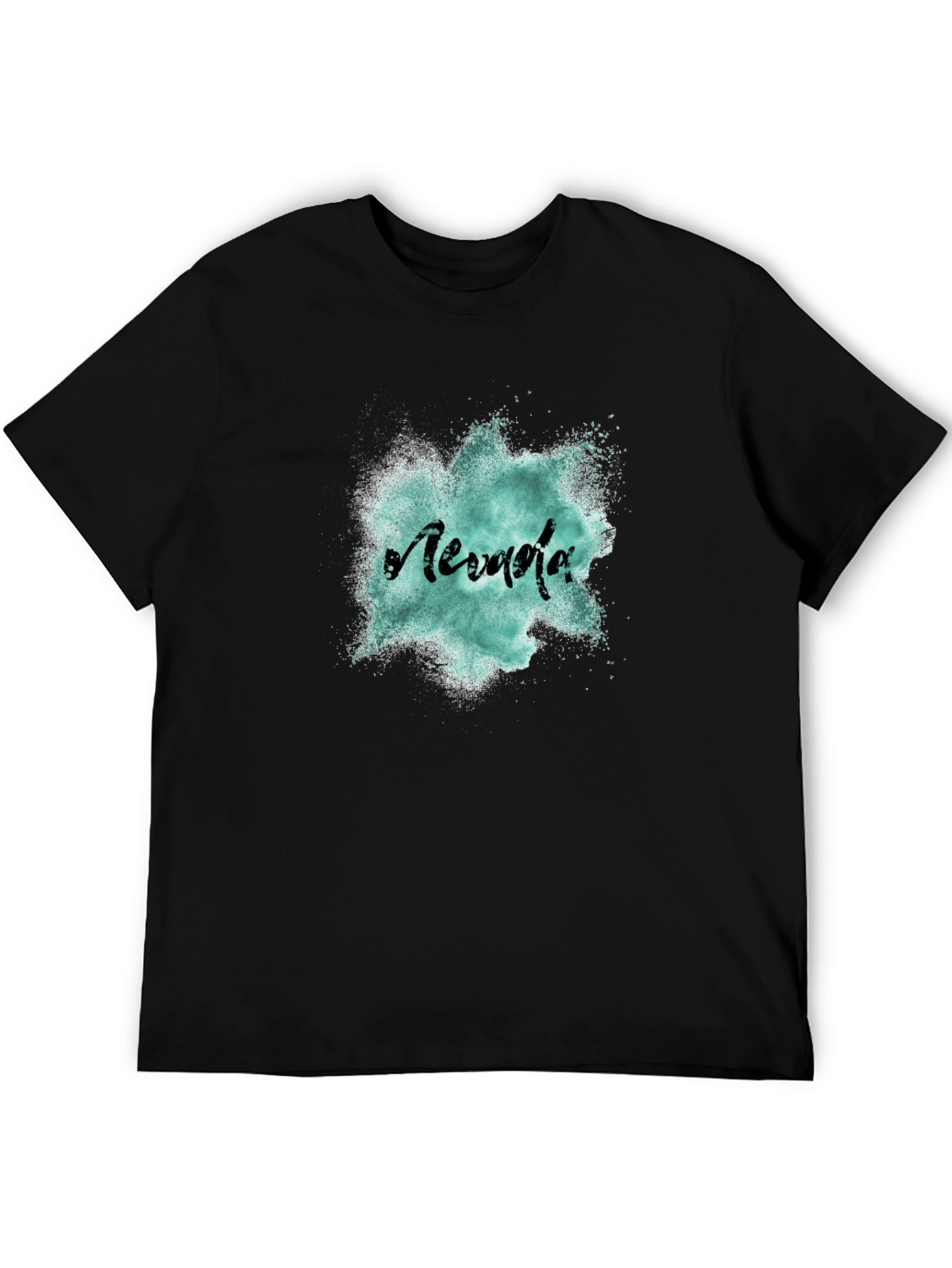 Nevada Graphic Print Mens Black T-Shirt