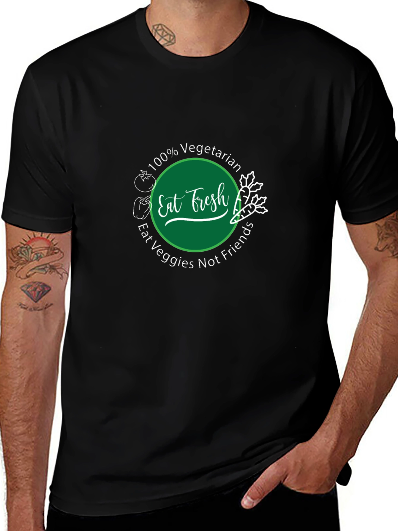 Eat Fresh Vegetarian Graphic Tee