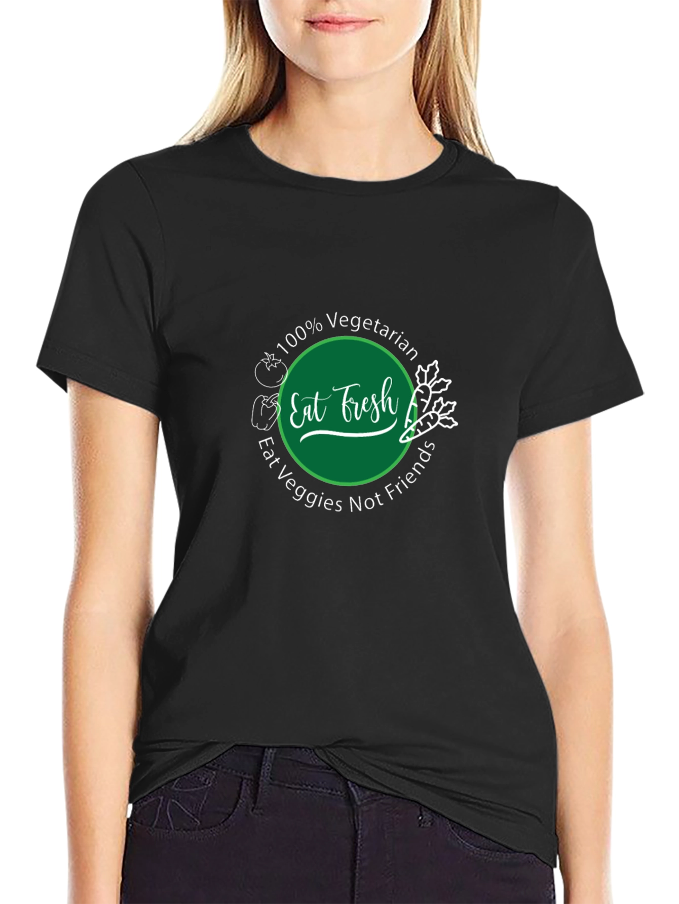 Eat Fresh Vegetarian Graphic Tee