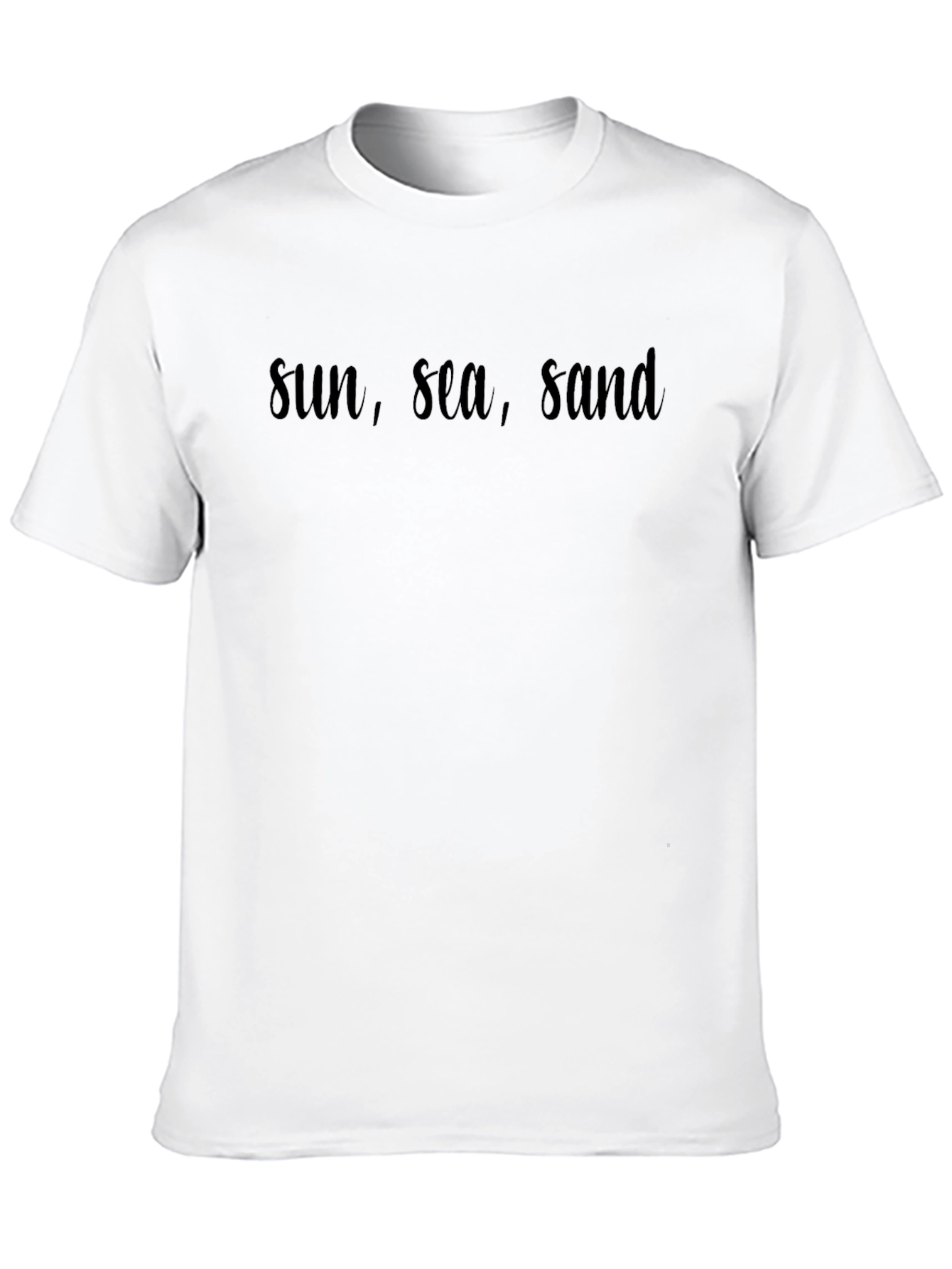 Sun Sea Sand Black T-Shirt