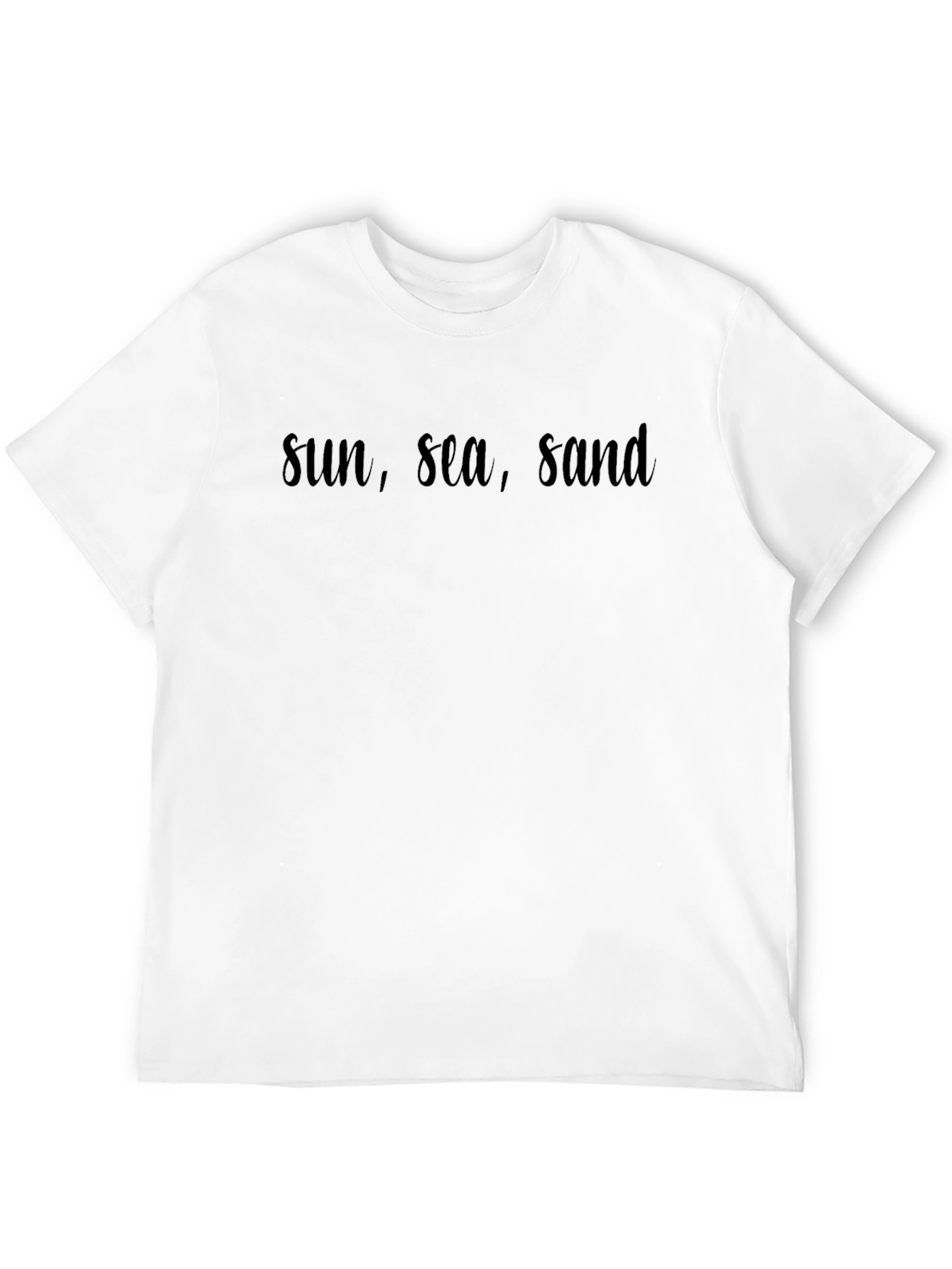 Sun Sea Sand Black T-Shirt