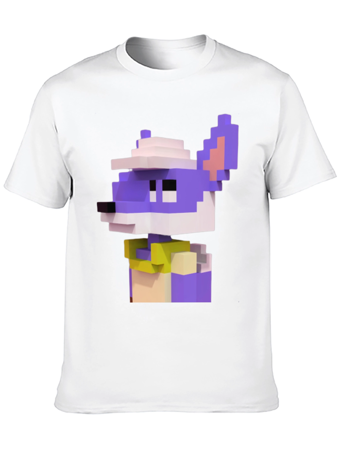 Pixel Art Character Graphic Tee - Black T-Shirt