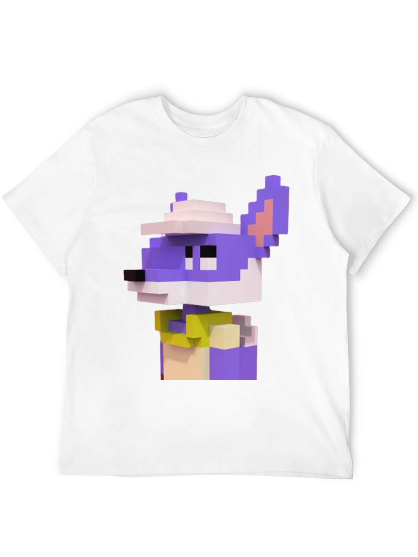 Pixel Art Character Graphic Tee - Black T-Shirt