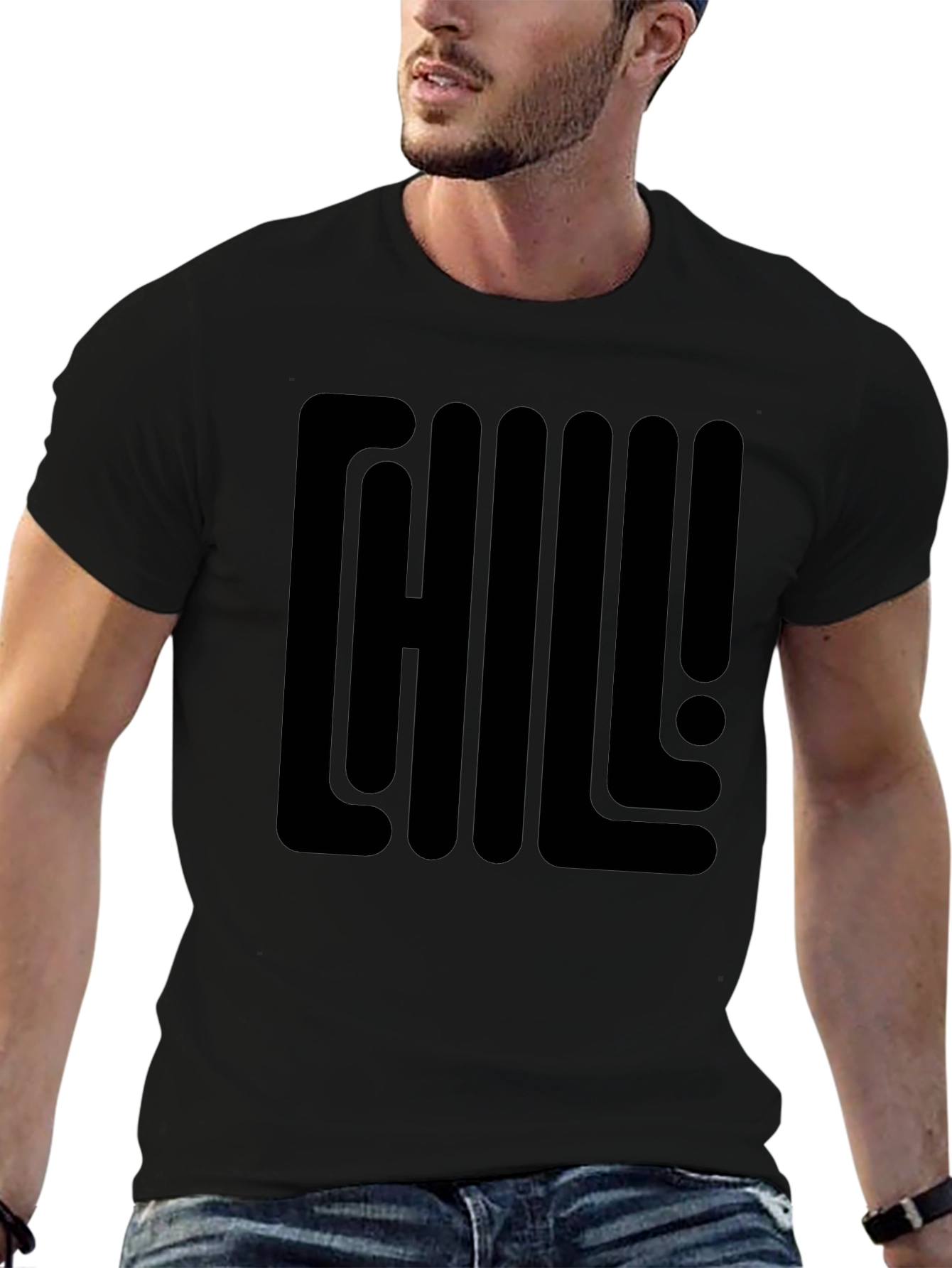 Chill Out Graphic Tee - Mens Black T-Shirt