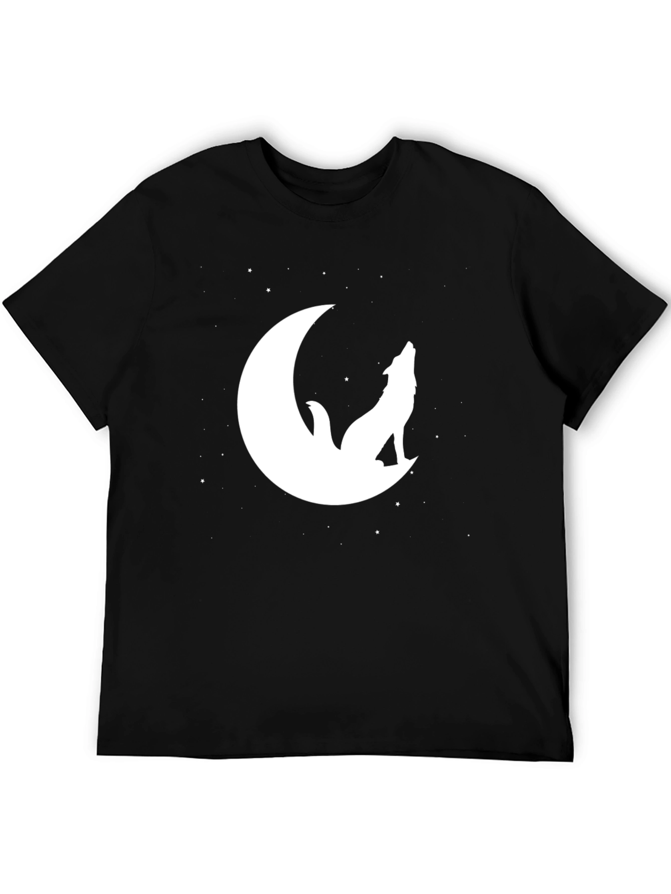 Wolf Moon Graphic Tee - Mens Black T-Shirt