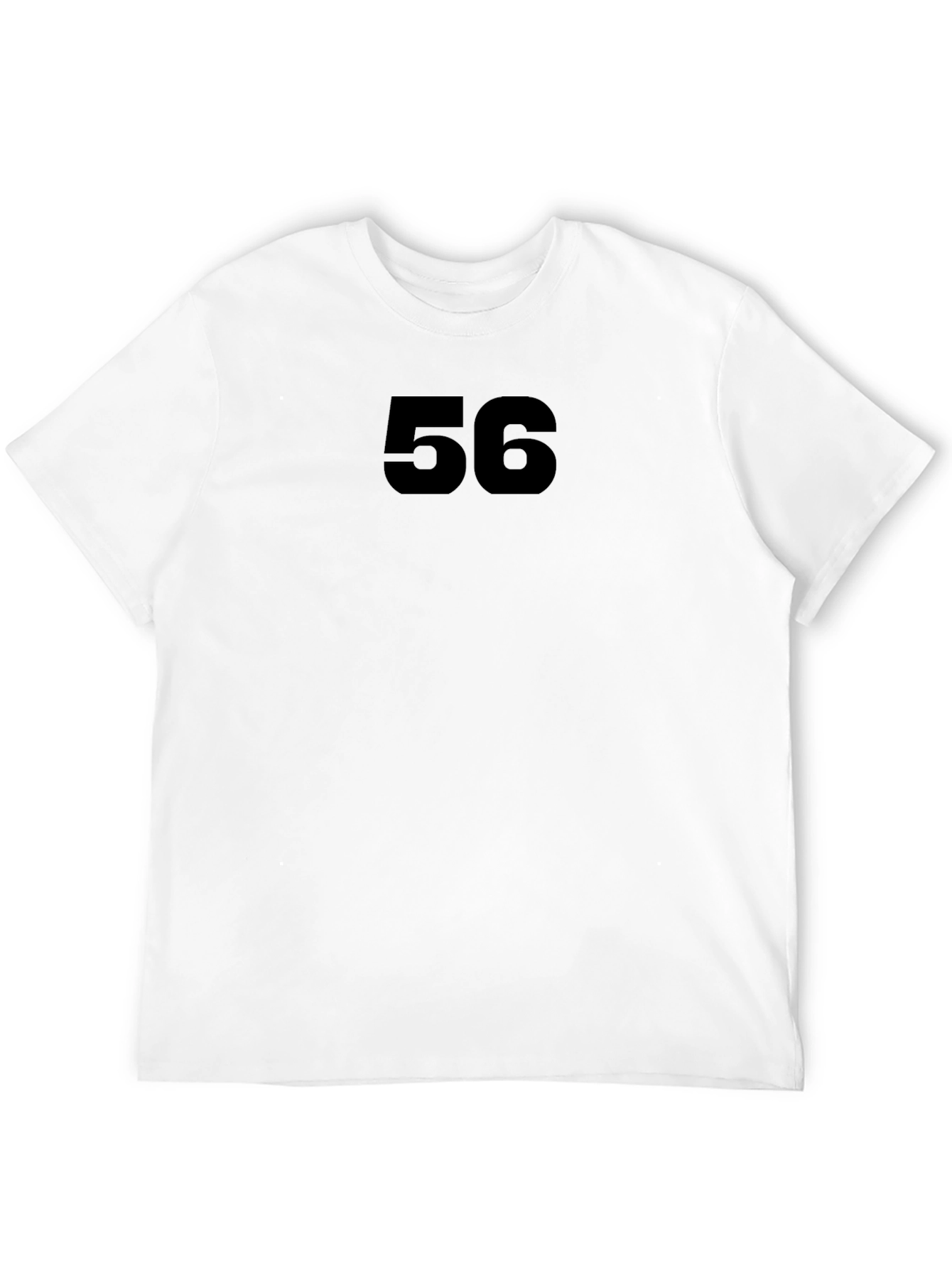 Bold Number 56 Black T-Shirt