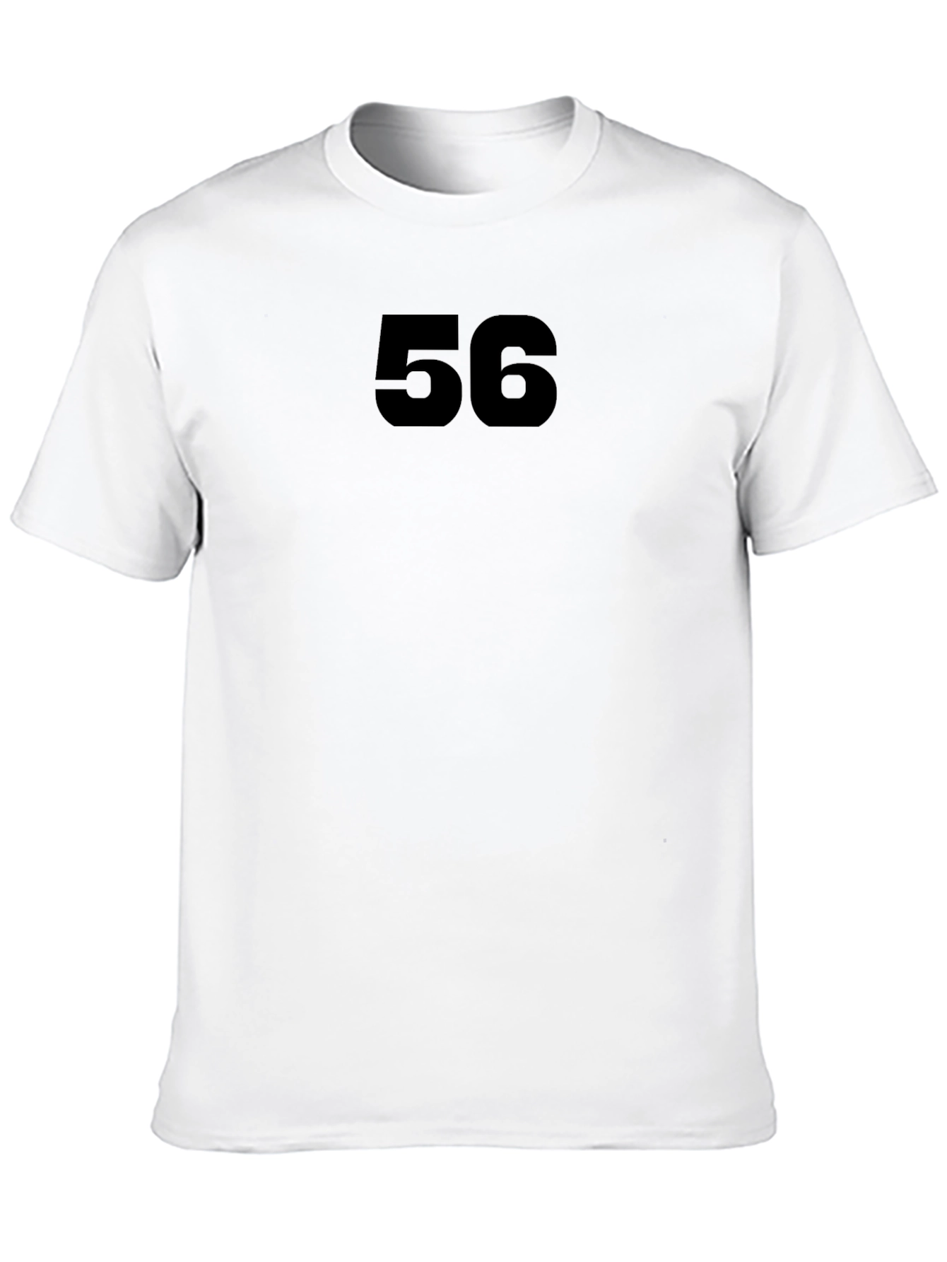 Bold Number 56 Black T-Shirt