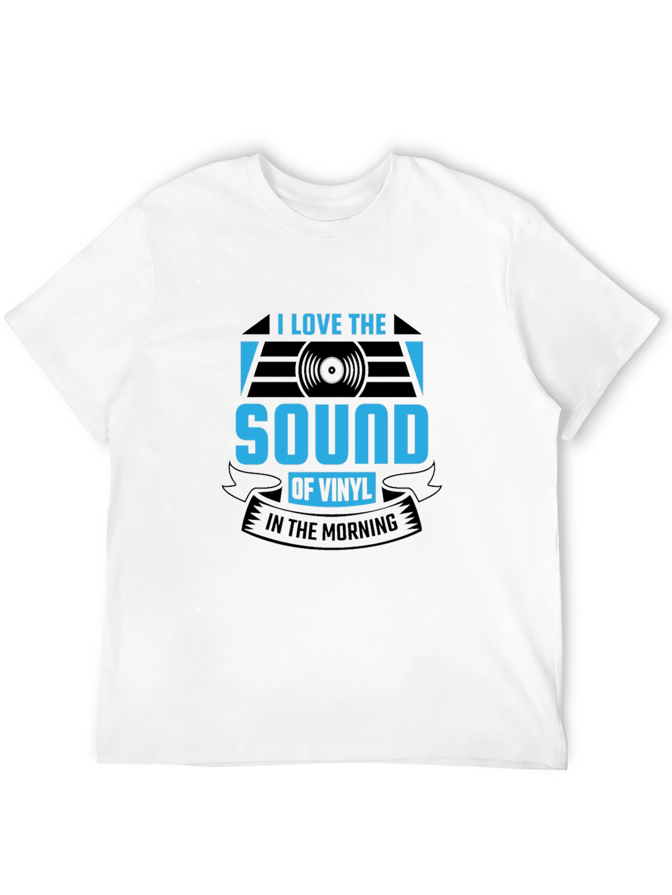 I Love The Sound of Vinyl T-Shirt - Black