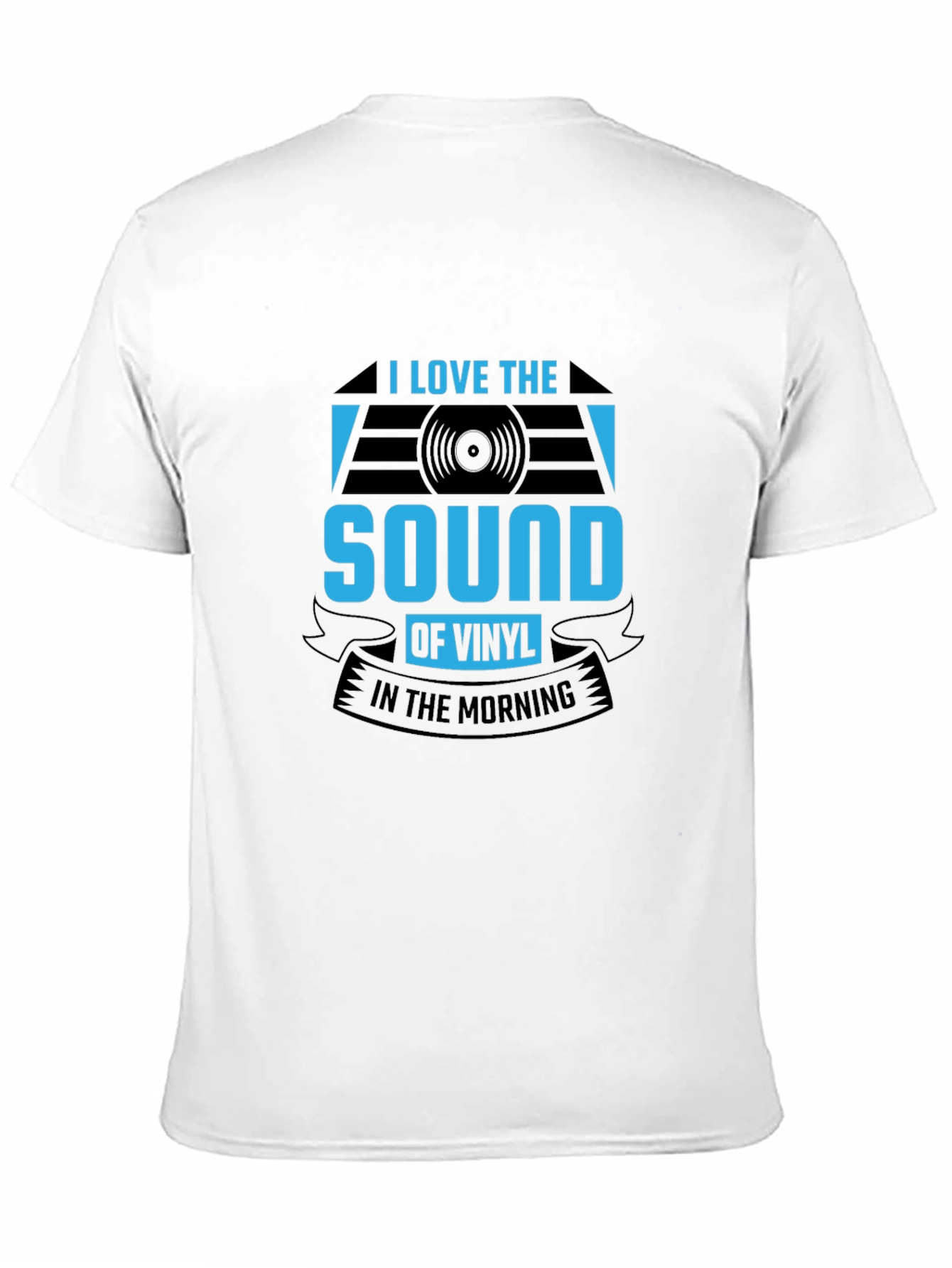 I Love The Sound of Vinyl T-Shirt - Black