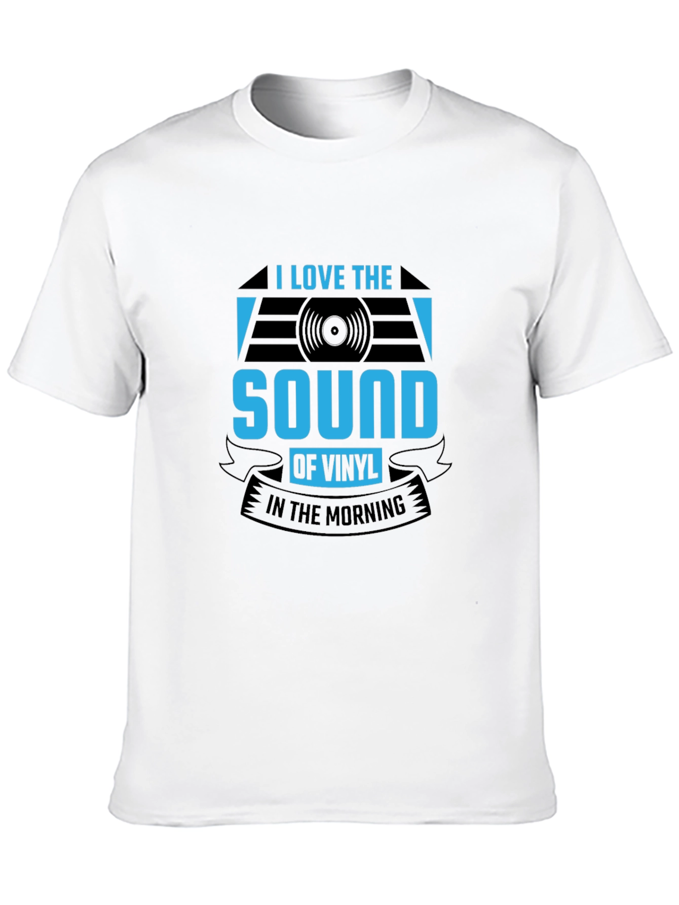 I Love The Sound of Vinyl T-Shirt - Black