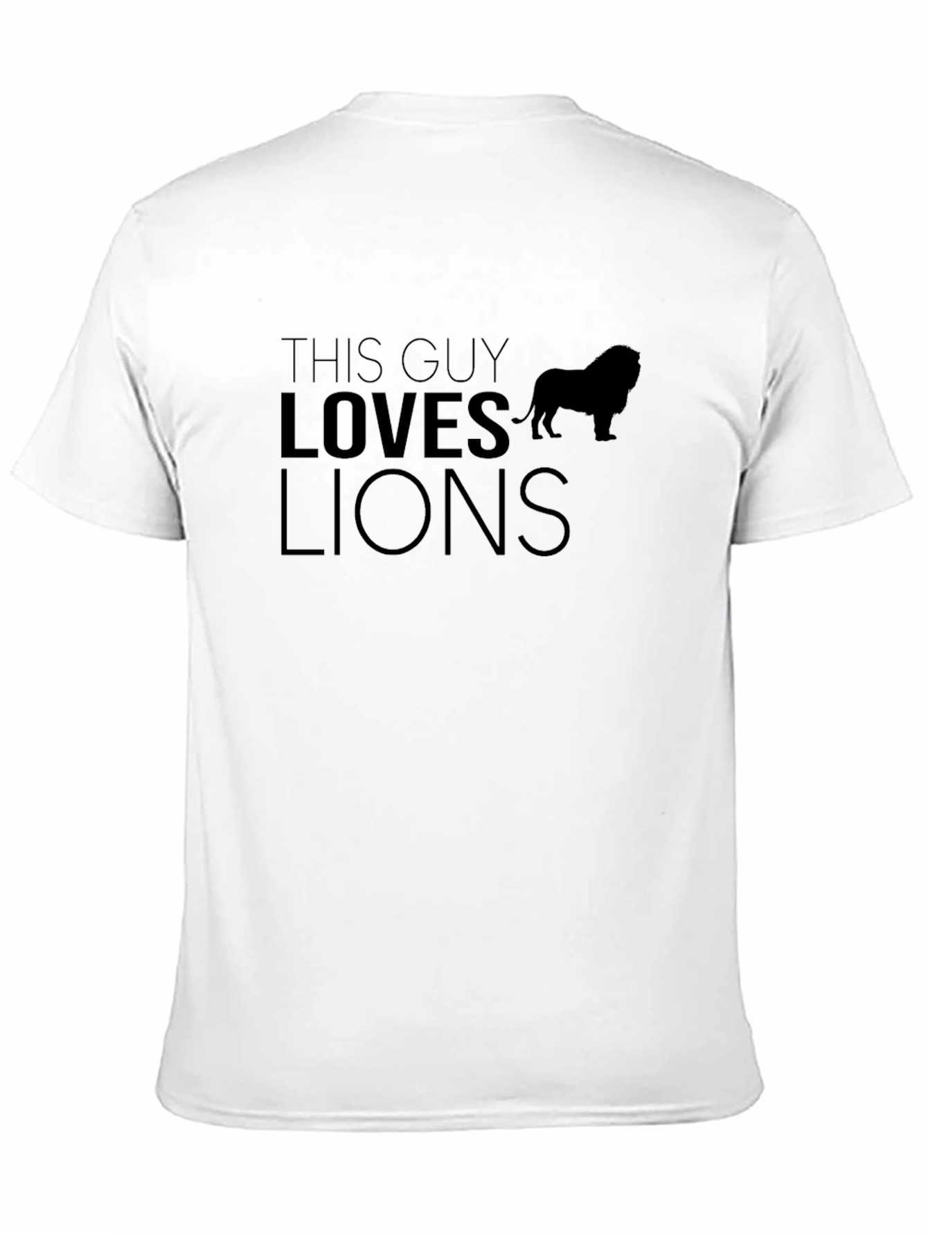 This Guy Loves Lions Graphic T-Shirt