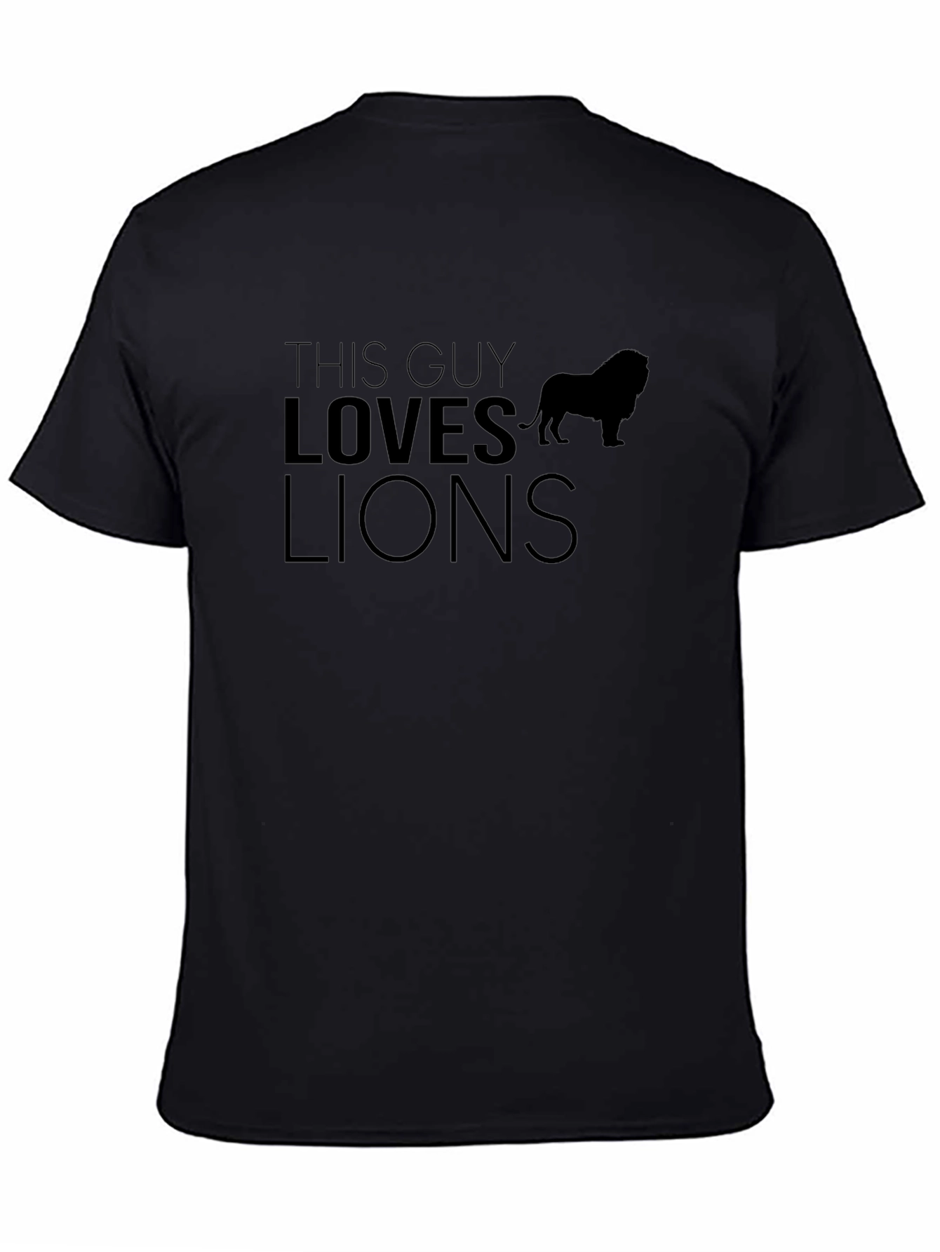 This Guy Loves Lions Graphic T-Shirt