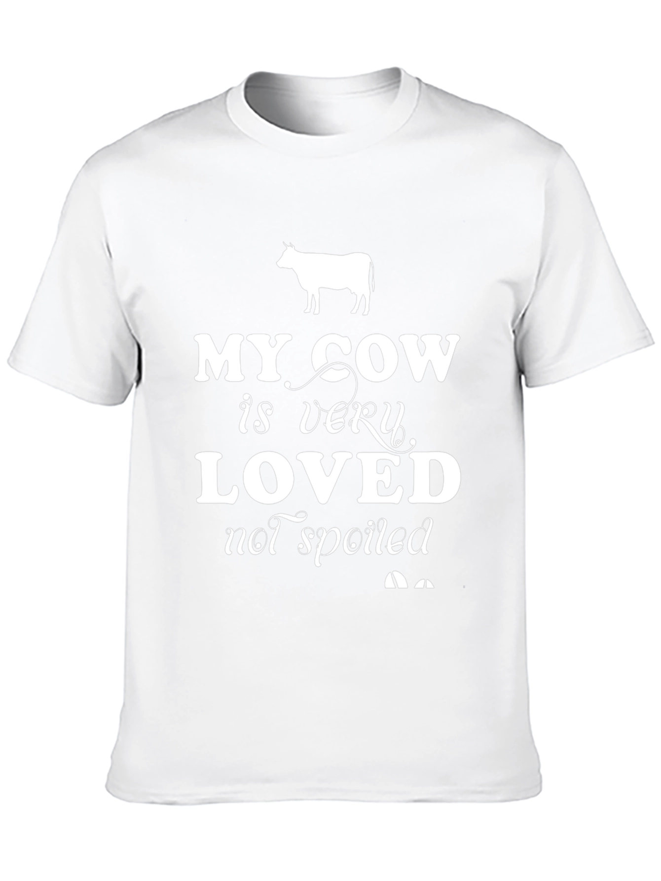 My Cow Is Very Loved Black T-Shirt