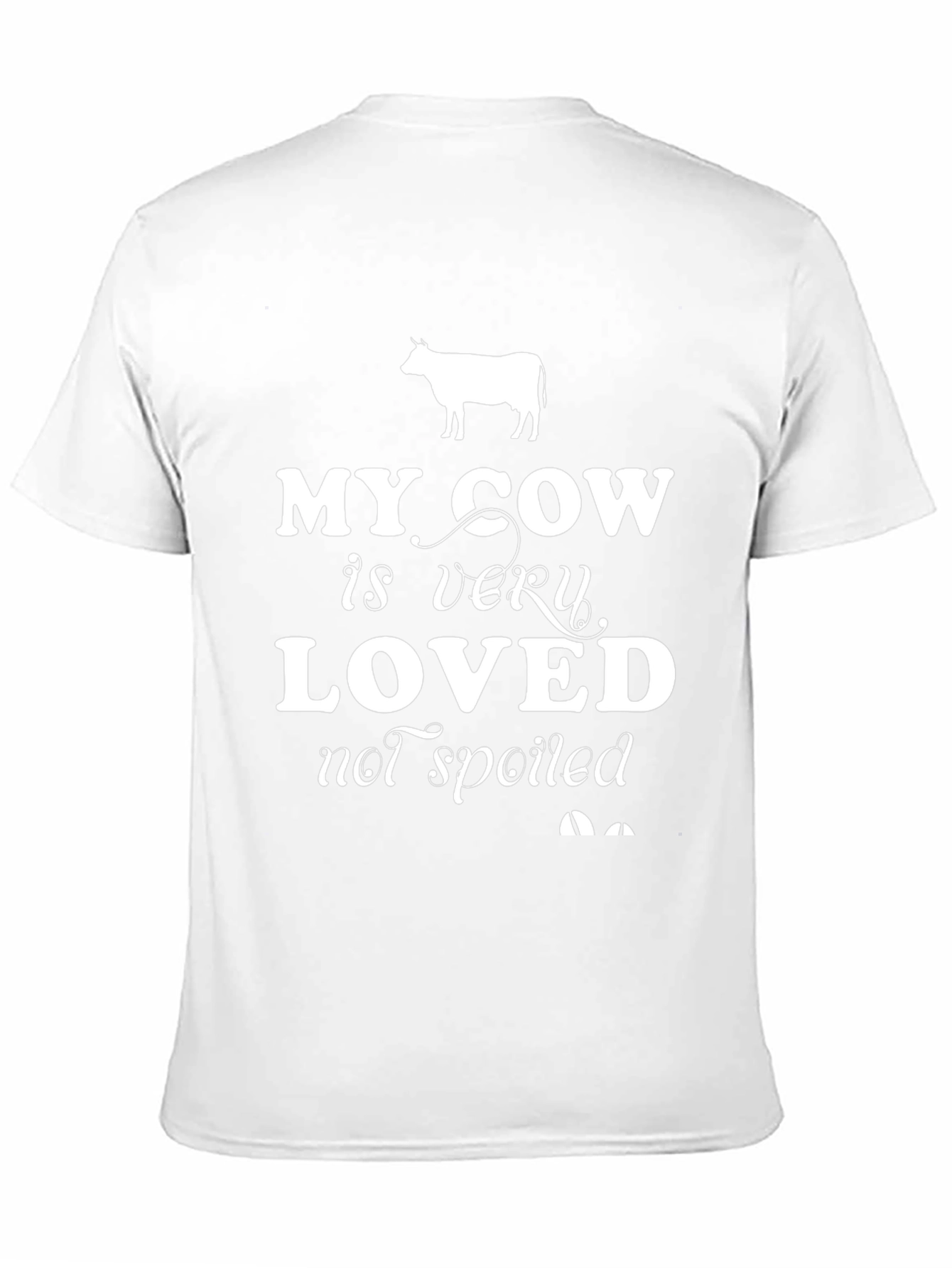 My Cow Is Very Loved Black T-Shirt