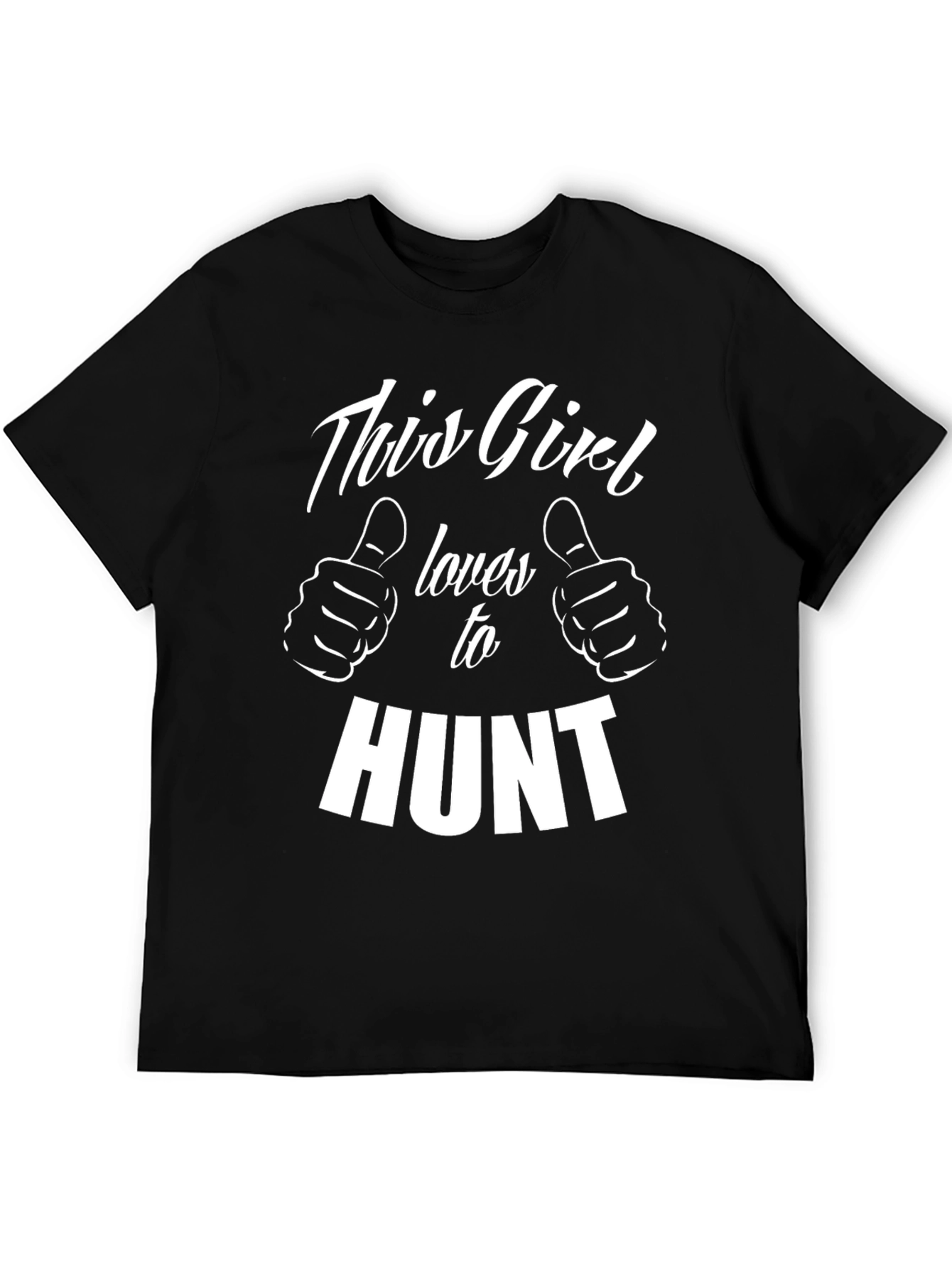 This Girl Loves to Hunt T-Shirt Black