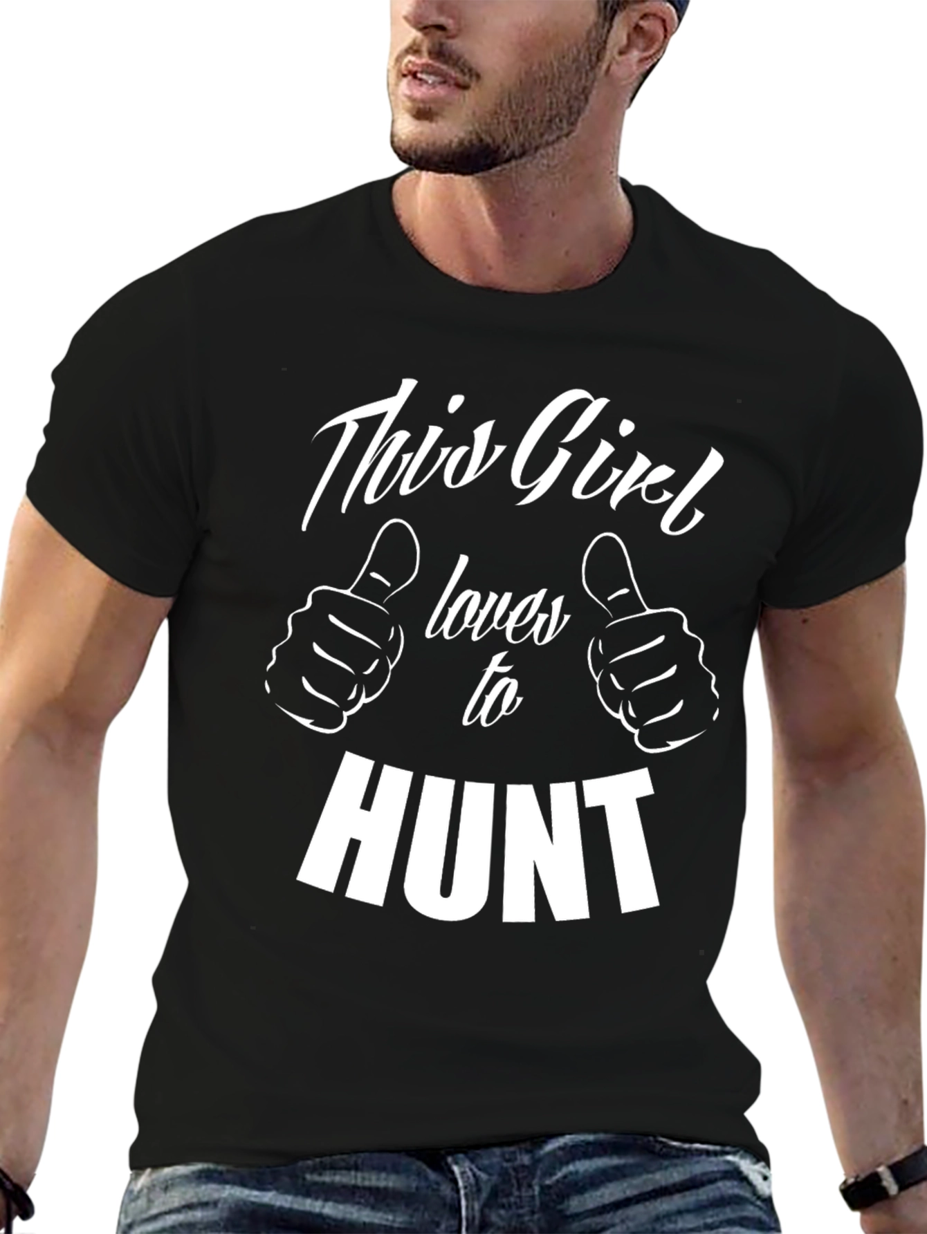 This Girl Loves to Hunt T-Shirt Black