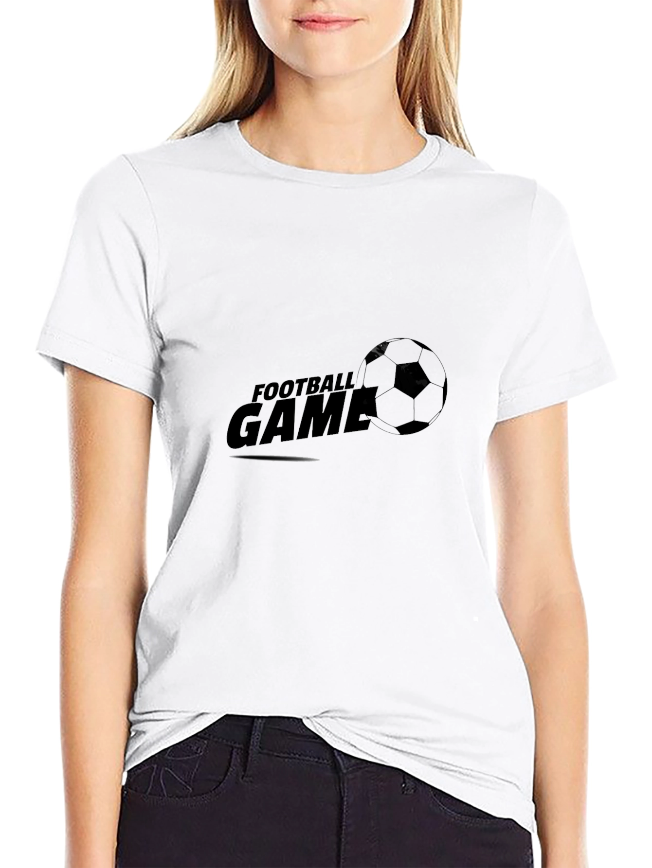 Football Game Black T-Shirt