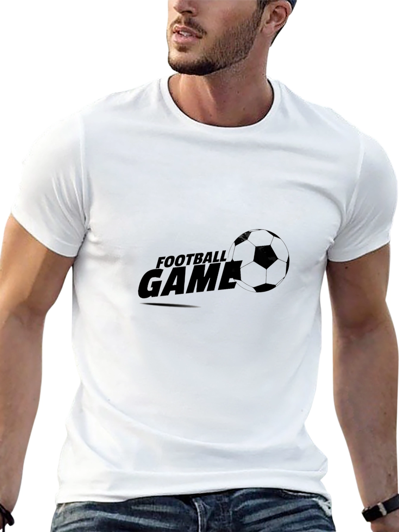Football Game Black T-Shirt