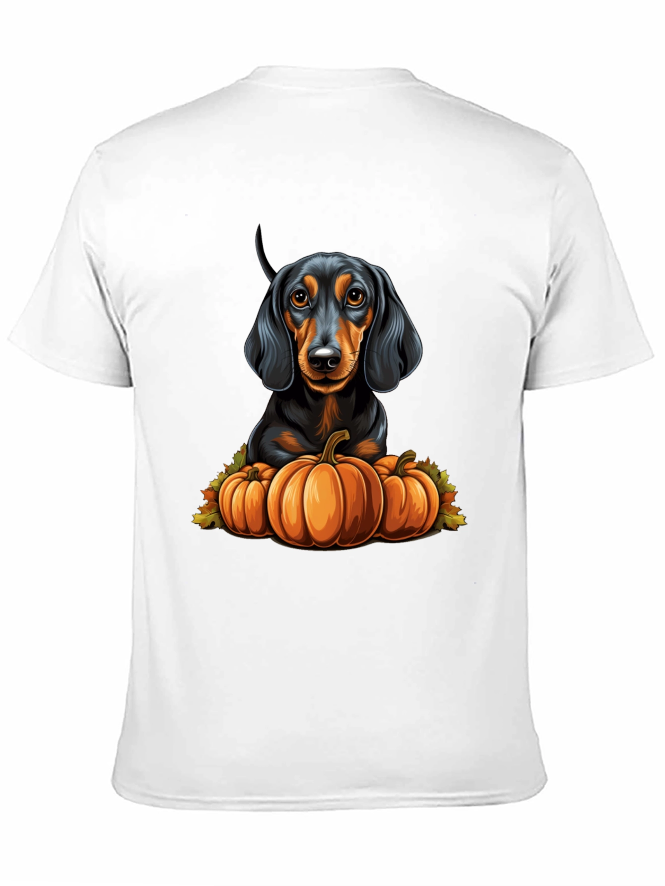 Dachshund Pumpkin T-Shirt - Autumn Dog Tee