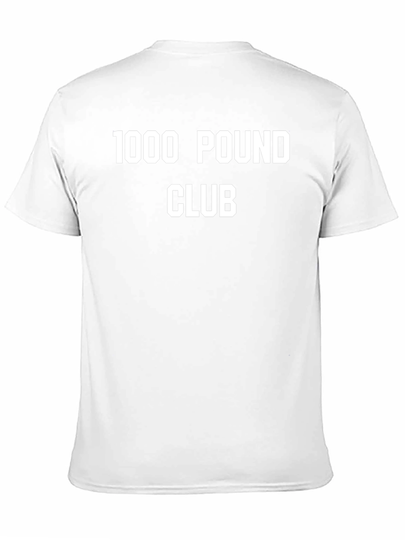 1000 Pound Club Black T-Shirt Gym Weightlifting Apparel