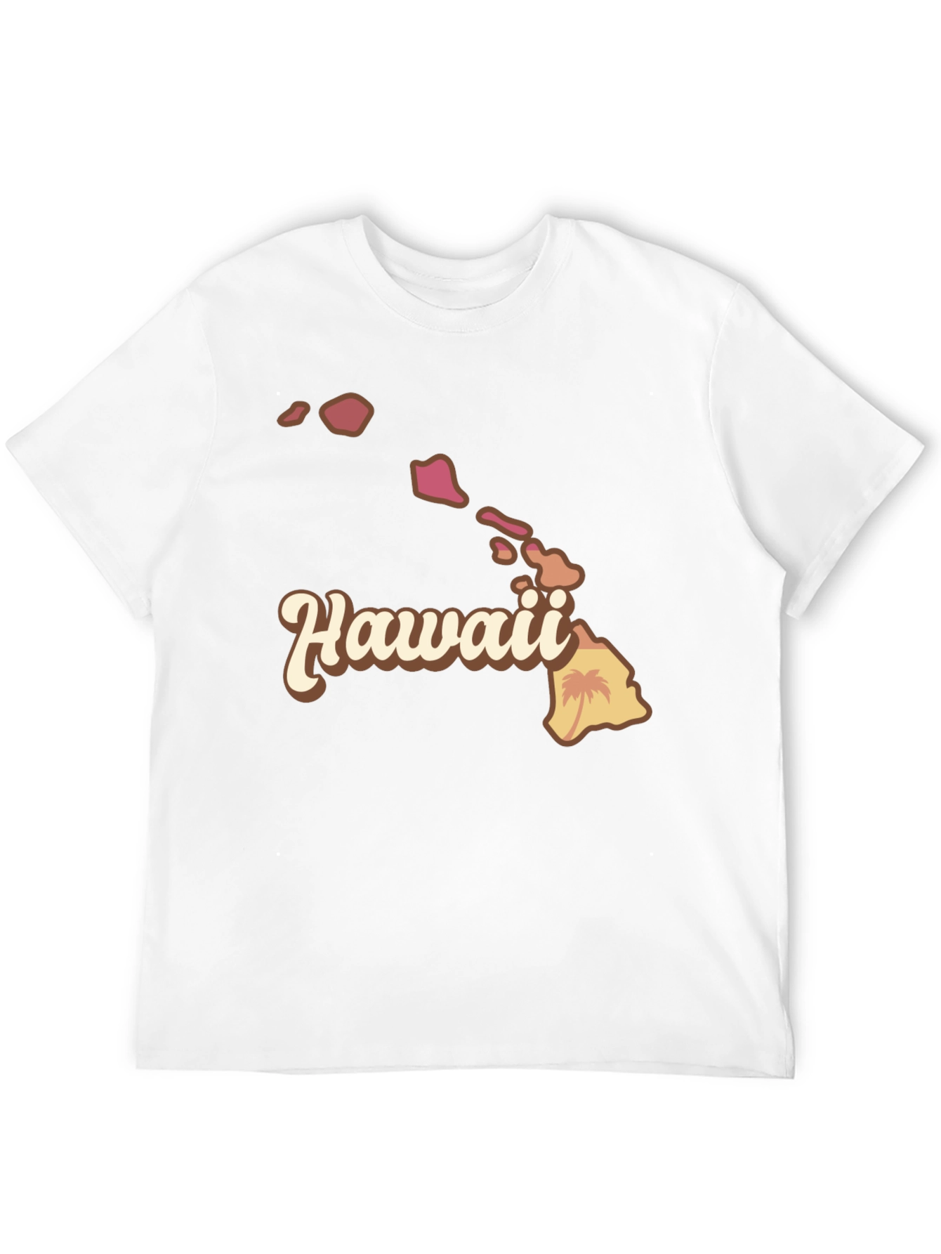 Hawaii Islands Graphic Tee - Soft Cotton Blend