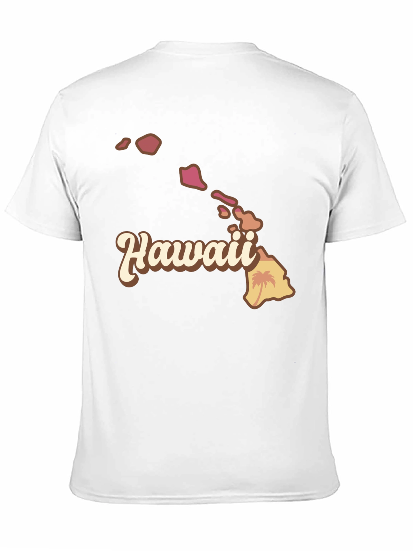 Hawaii Islands Graphic Tee - Soft Cotton Blend